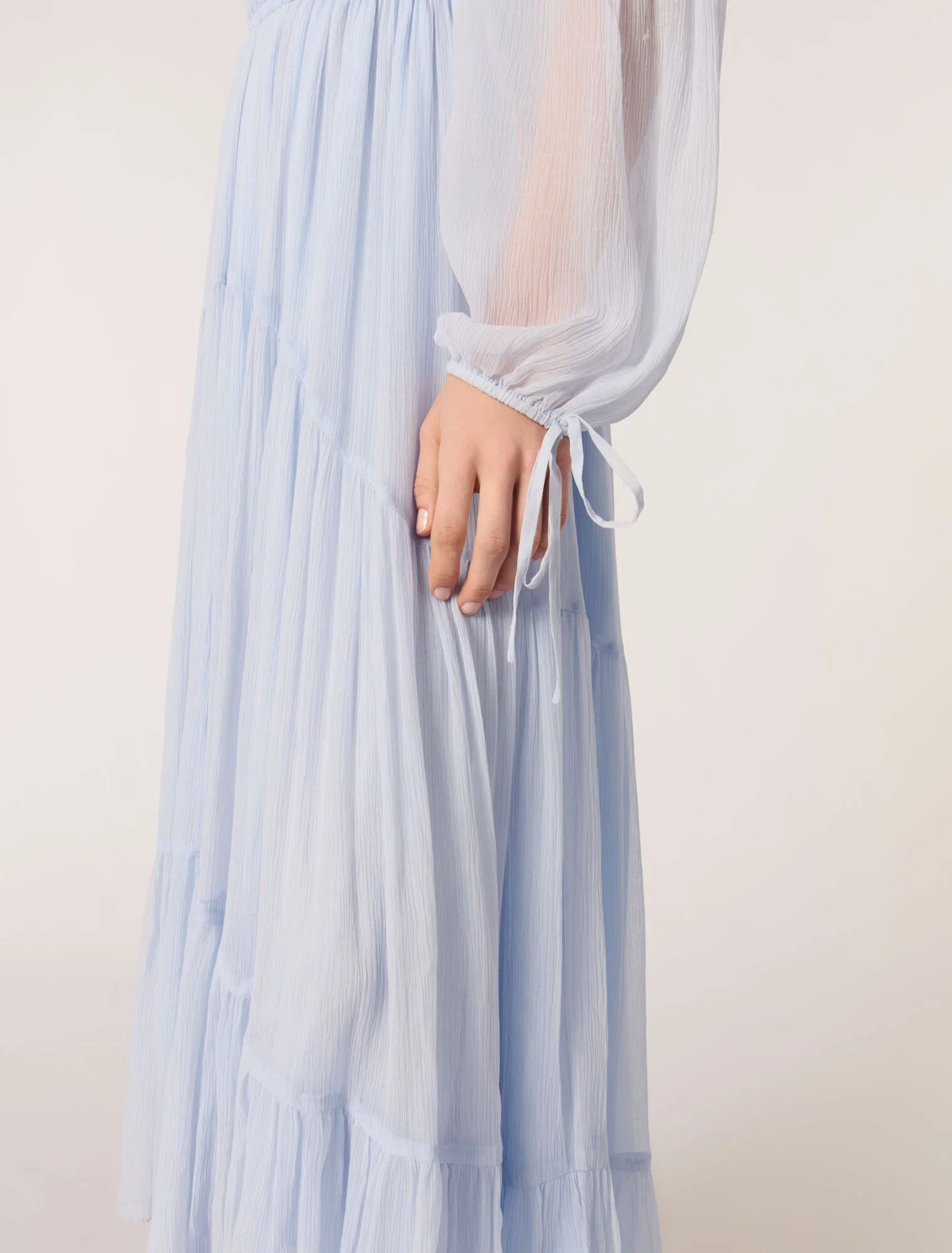 Chiffon maxi dress Blue Sky - Image 6