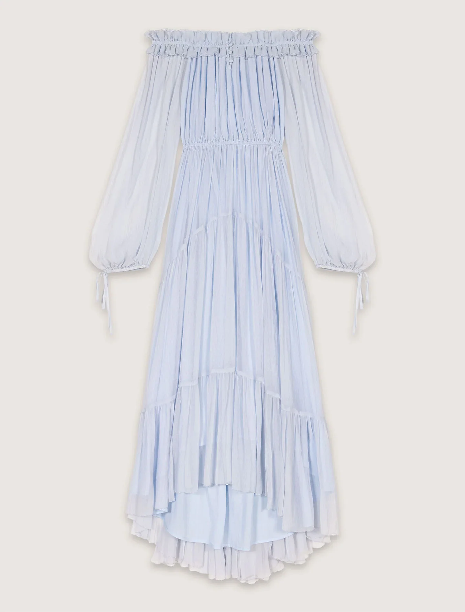 Chiffon maxi dress Blue Sky - Image 8