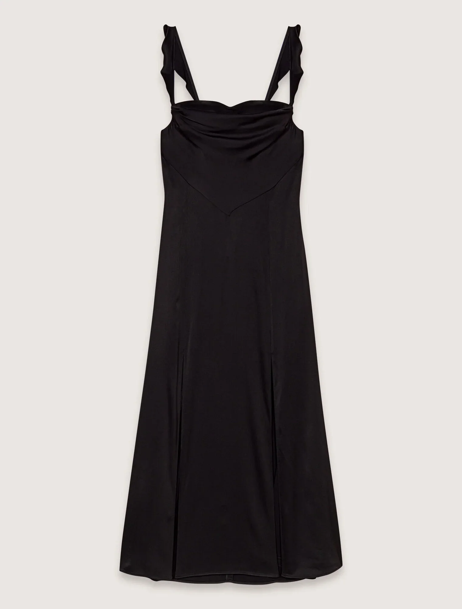 Satin-look maxi dress Black - Image 7