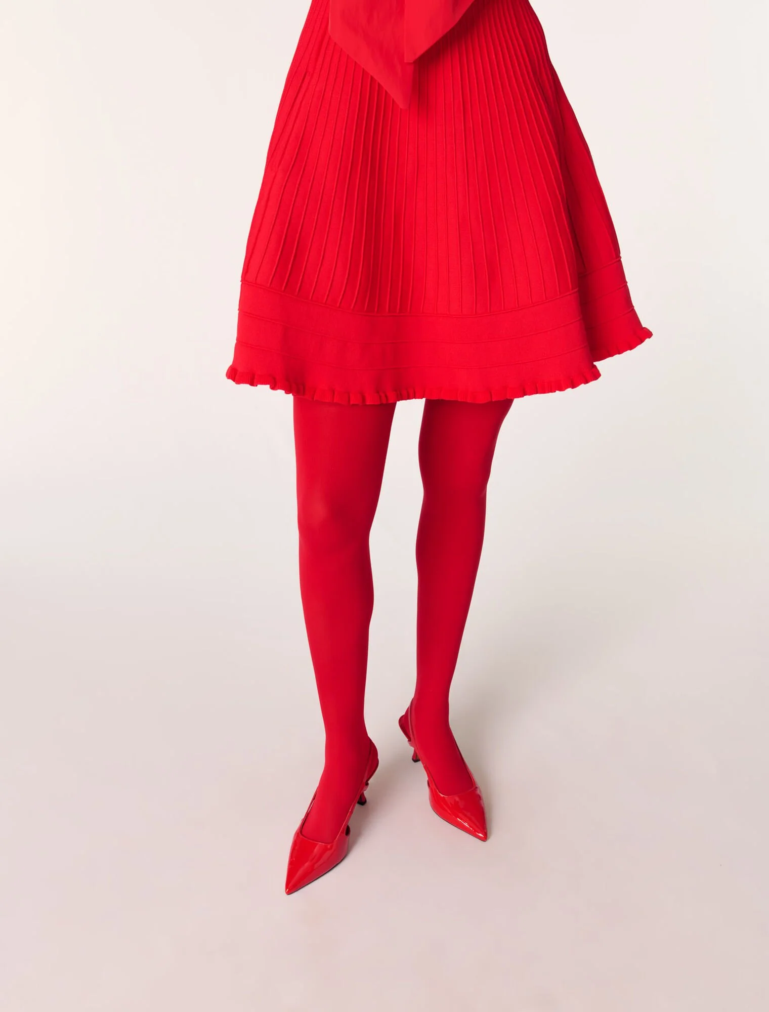 Short knit dress Red - Image 6