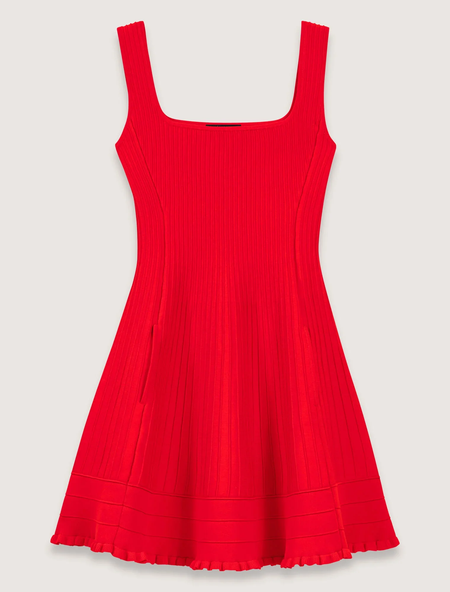 Short knit dress Red - Image 8