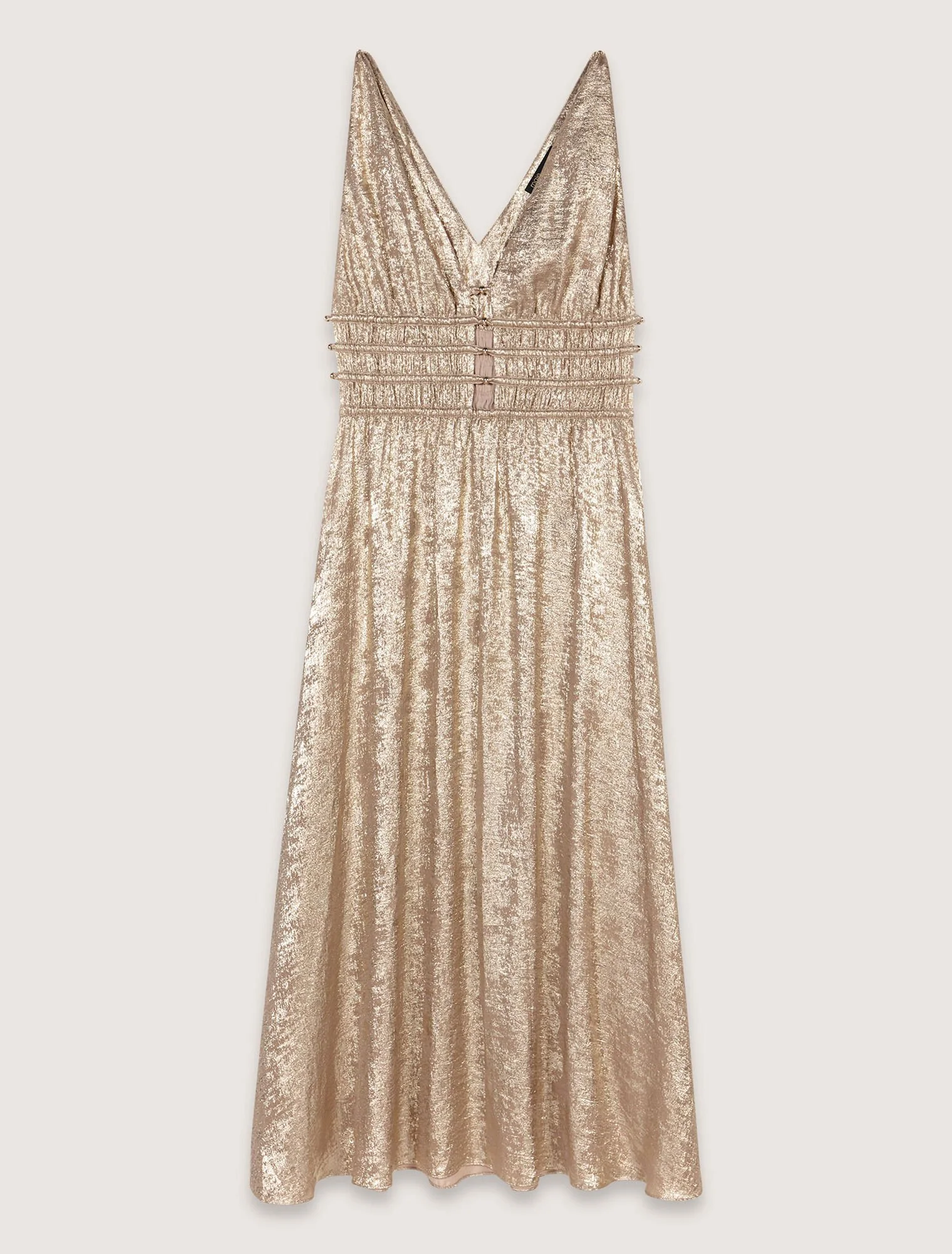 Metallic maxi dress Gold - Image 7