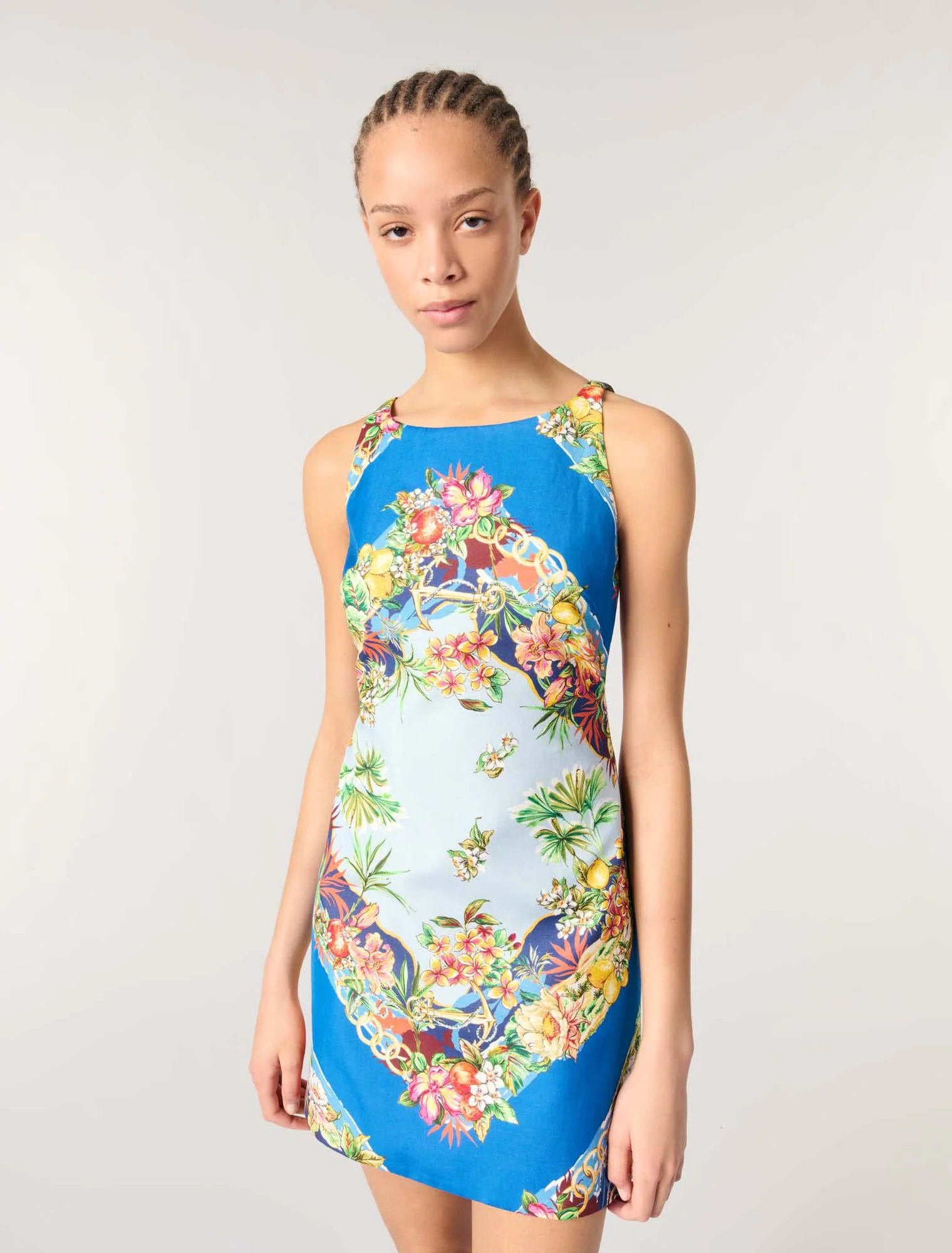 Patterned shift dress Multicolor Floral Print - Image 4