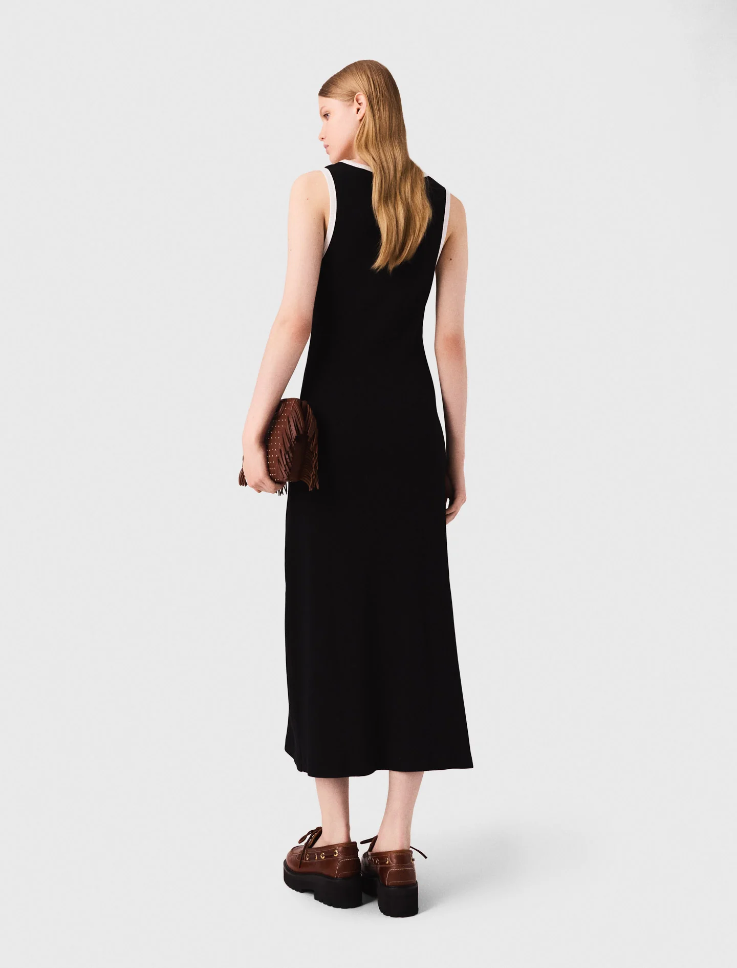 Jersey tank dress Black - Image 3