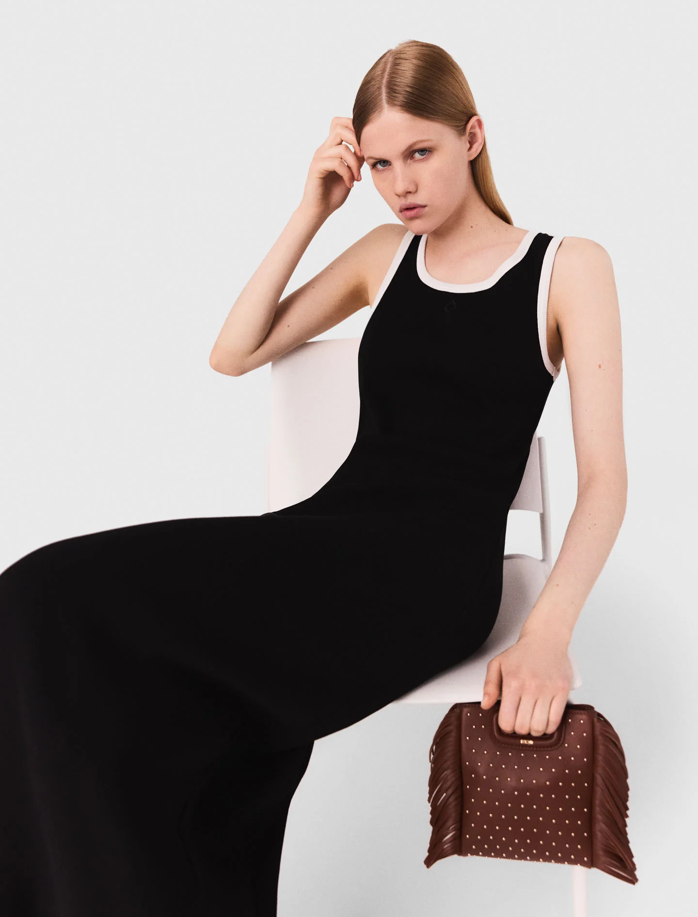 Jersey tank dress Black - Image 4