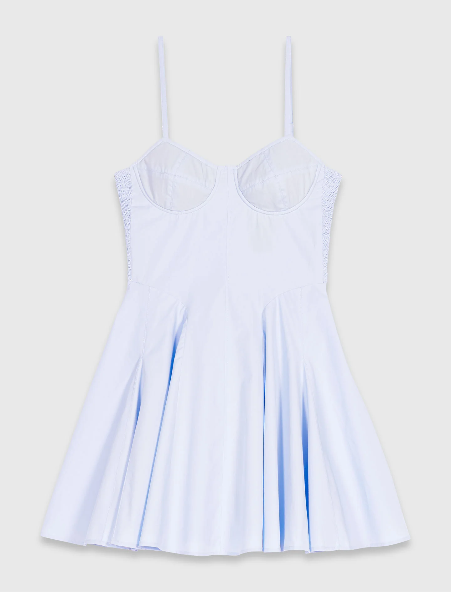 Short cotton babydoll dress Light Blue - Image 7