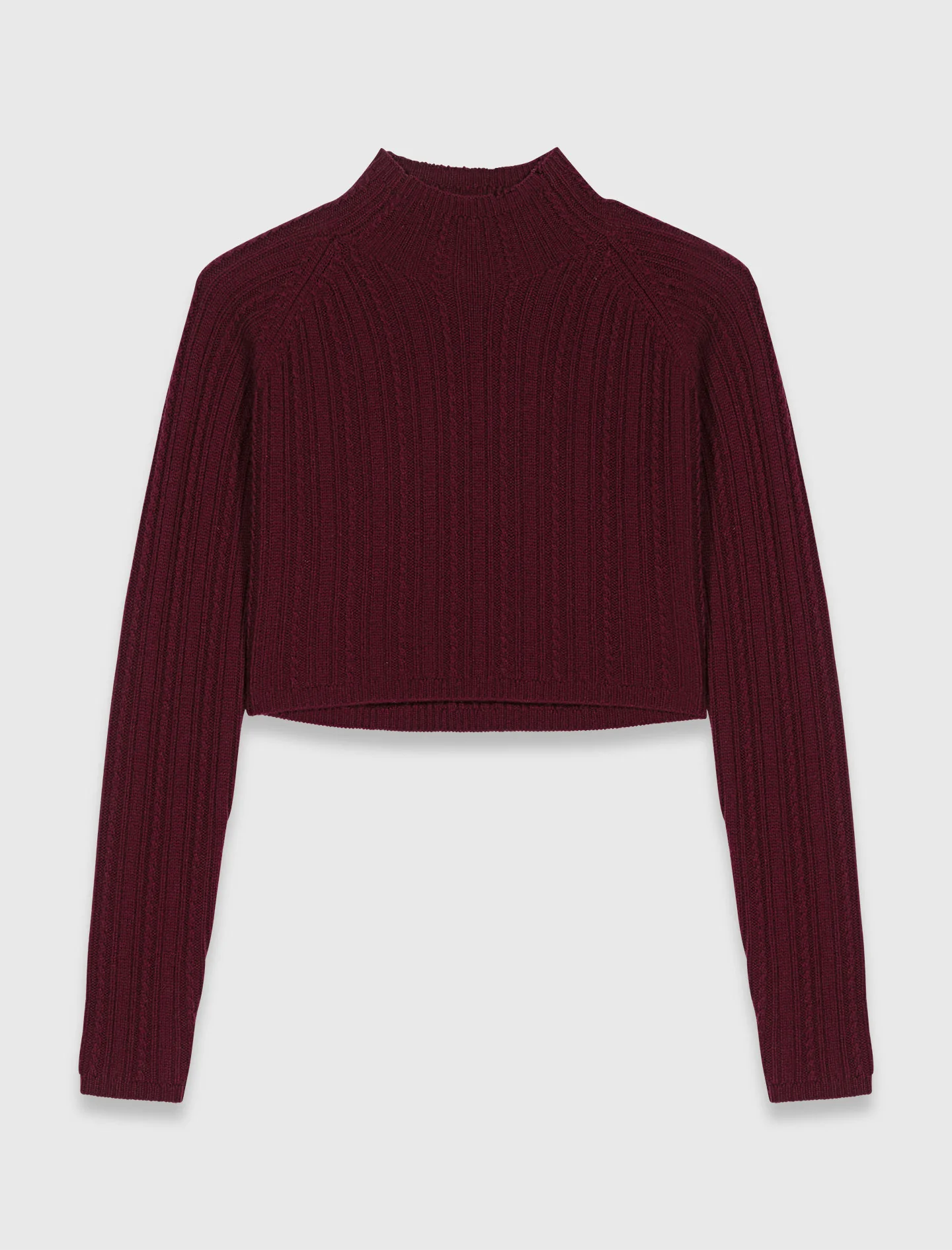 Knit dress with removable jumper Burgundy - Image 7