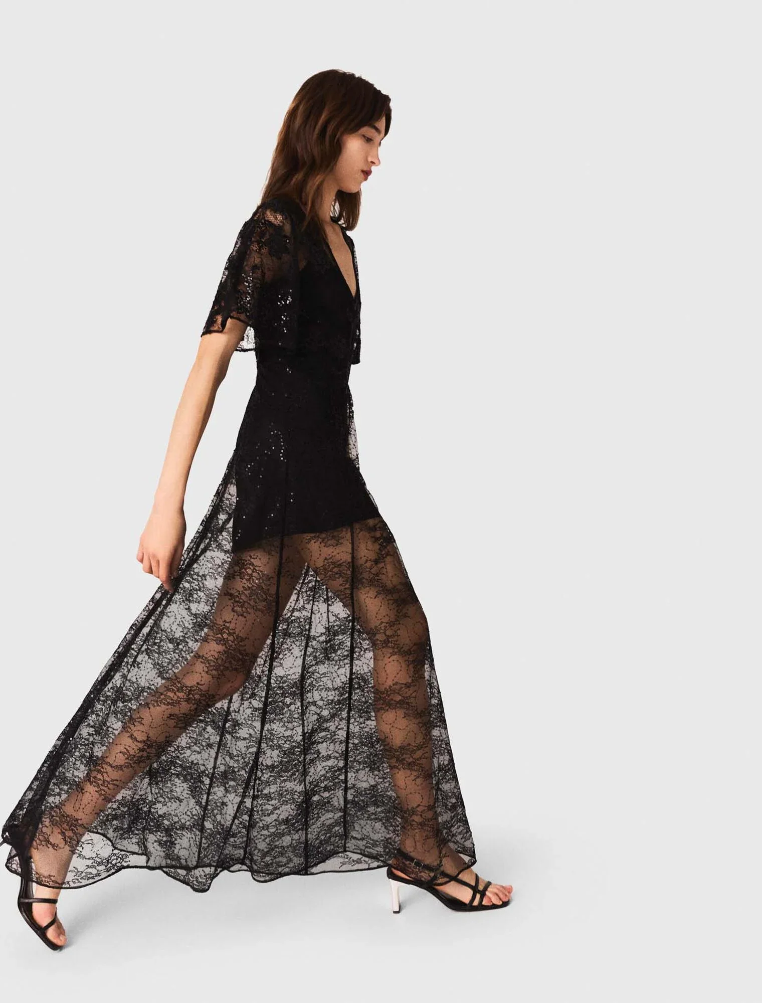 Lace maxi dress Black - Image 2