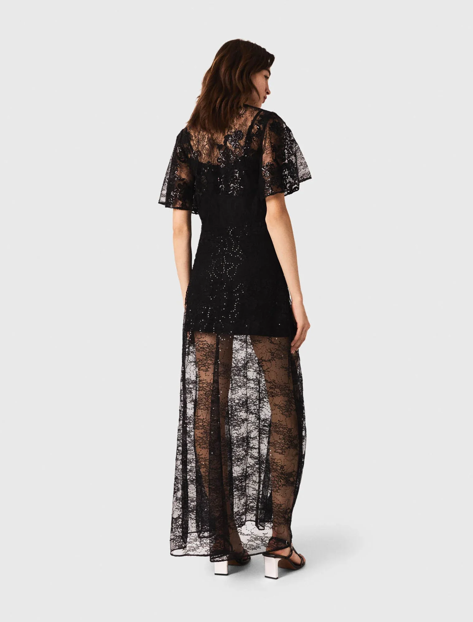 Lace maxi dress Black - Image 3