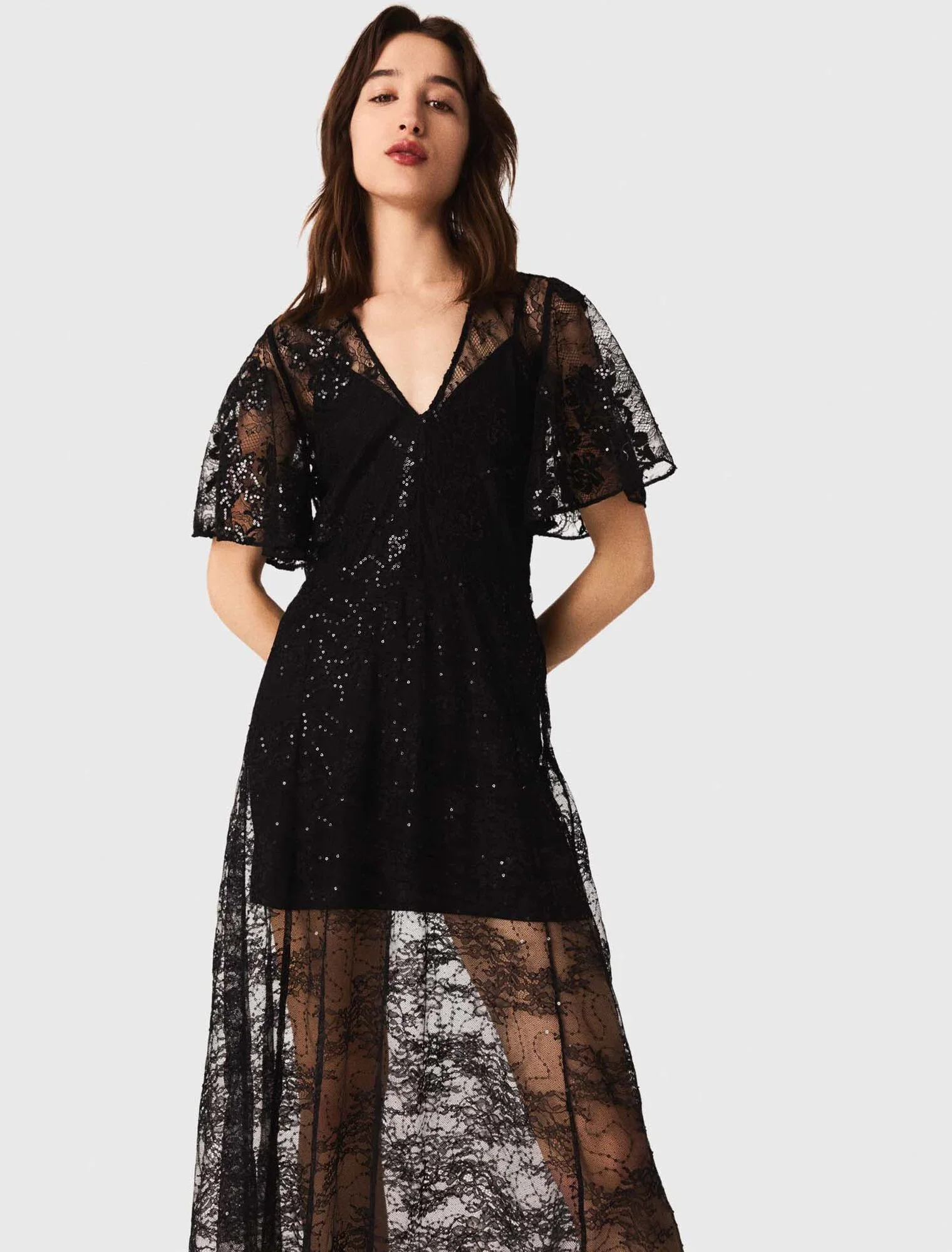 Lace maxi dress Black - Image 5