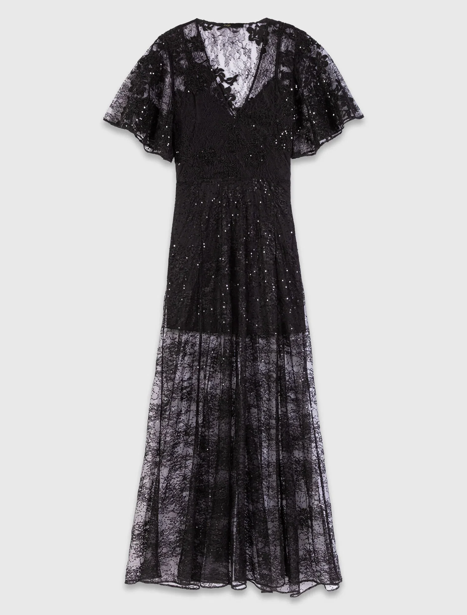 Lace maxi dress Black - Image 8