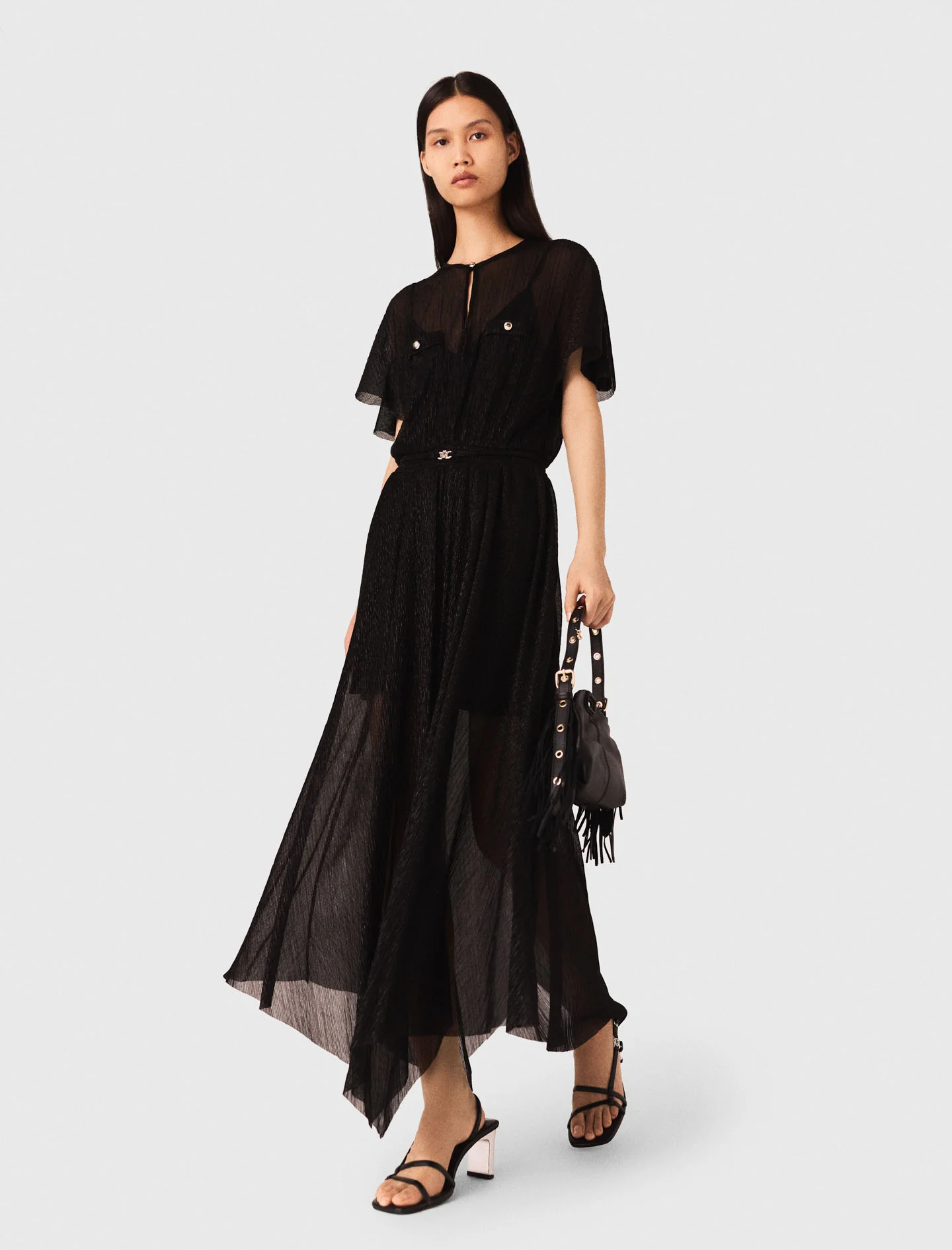 Metallic maxi dress Black - Image 2
