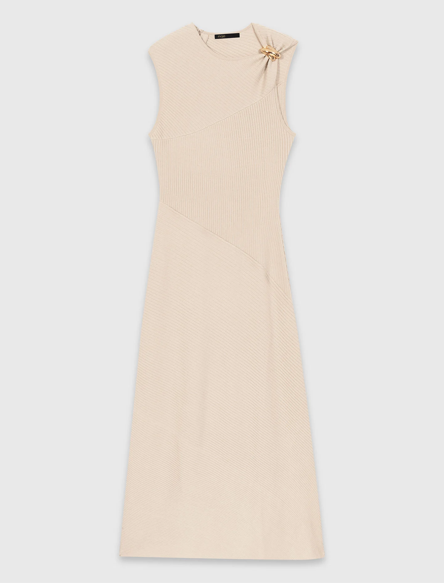 Long Dress With Jewellery Beige - Image 7
