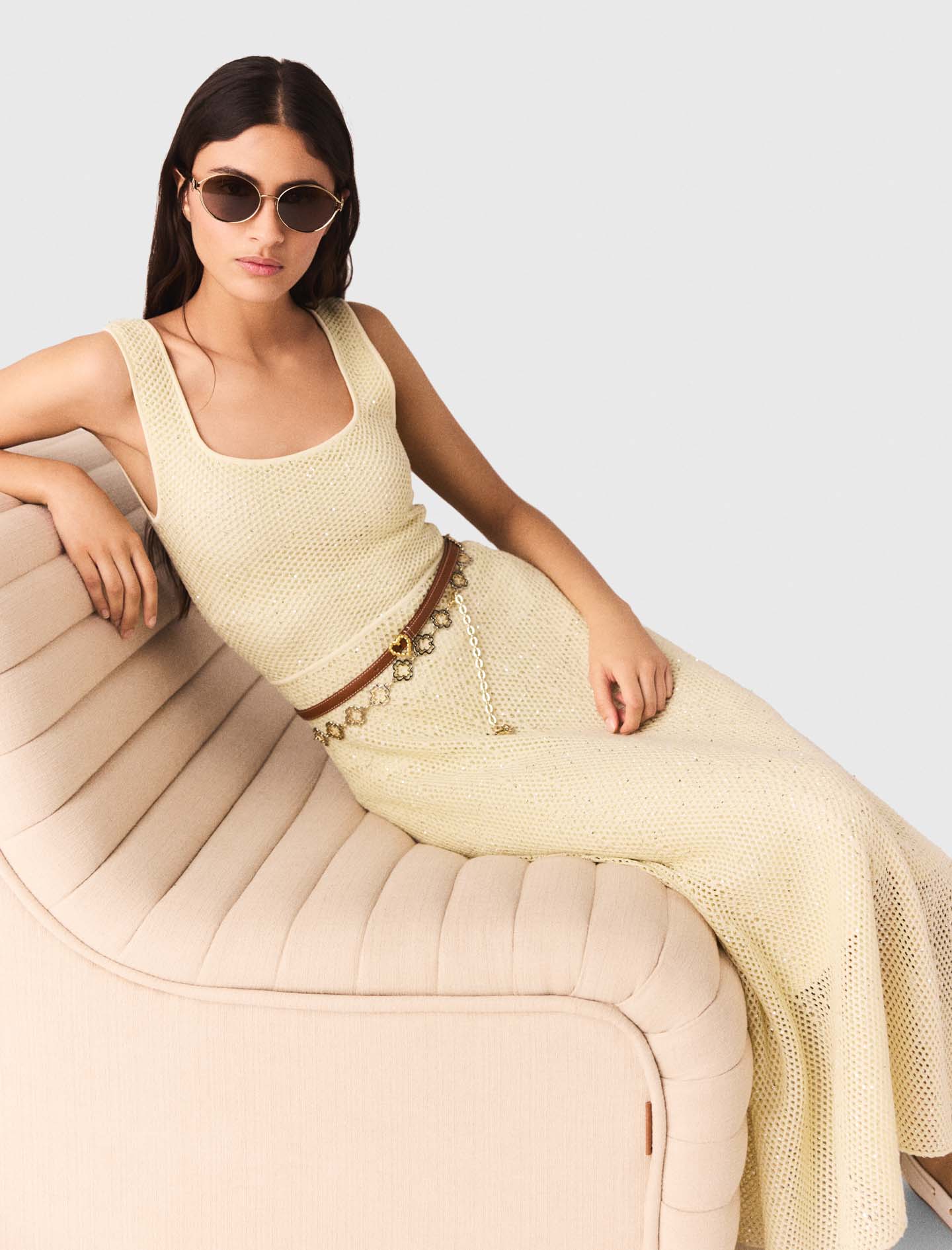 Rhinestone knit maxi dress - Image 4
