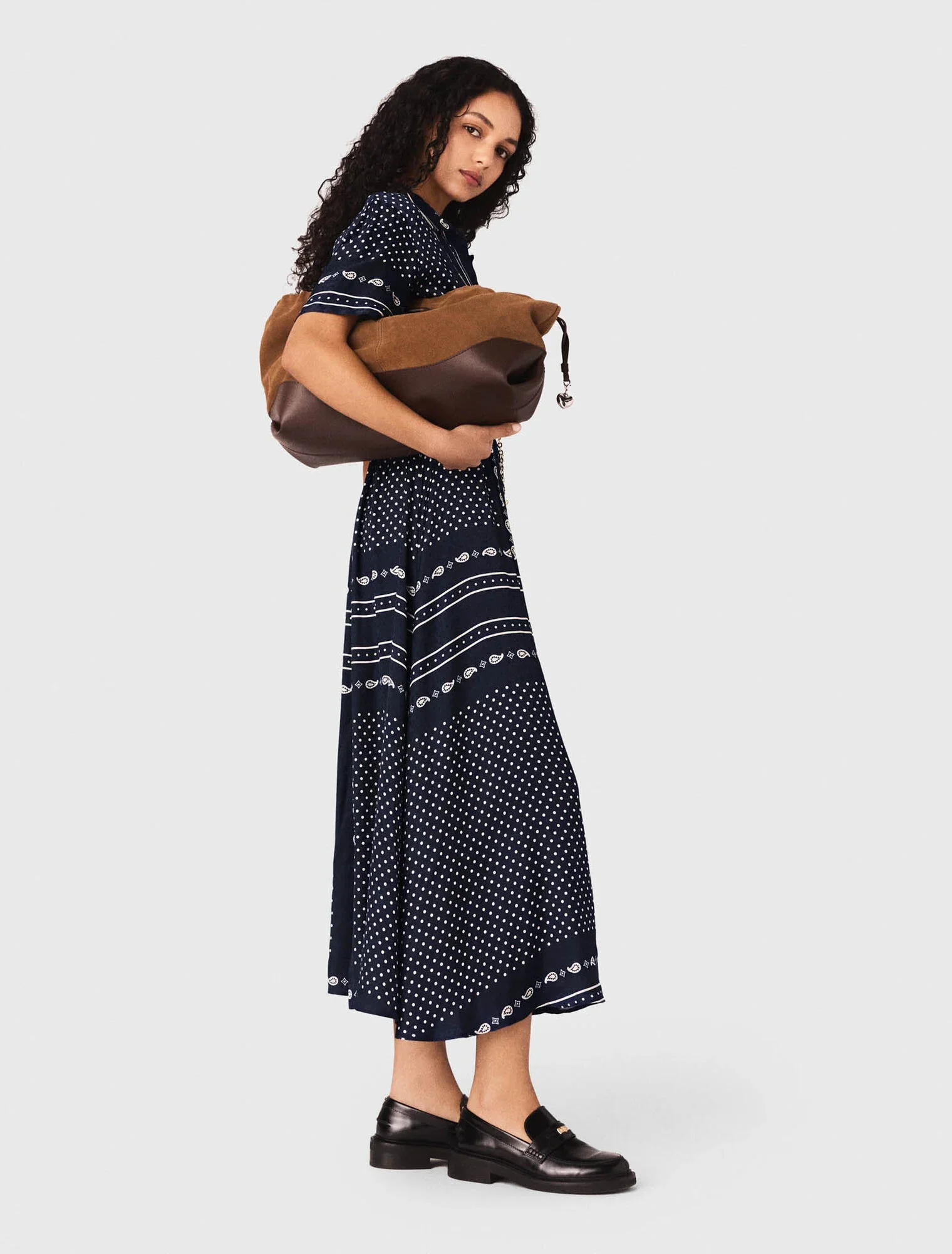 Flowy patterned maxi dress - Image 3