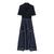 Patterned mixed-material dress - Image 7