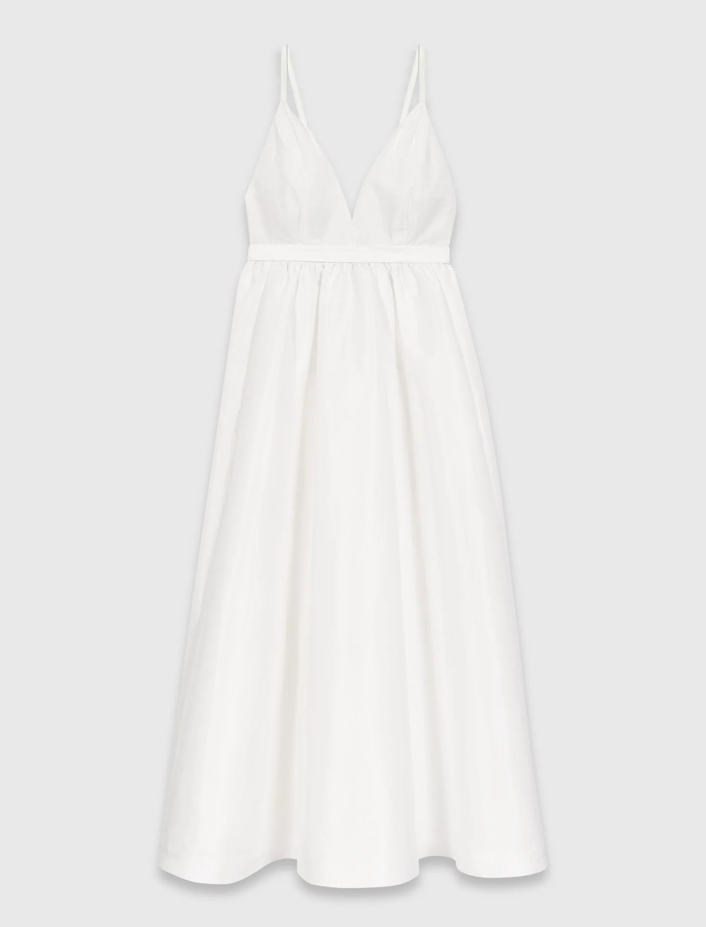 Jewelled Taffeta Maxi Dress White - Image 8