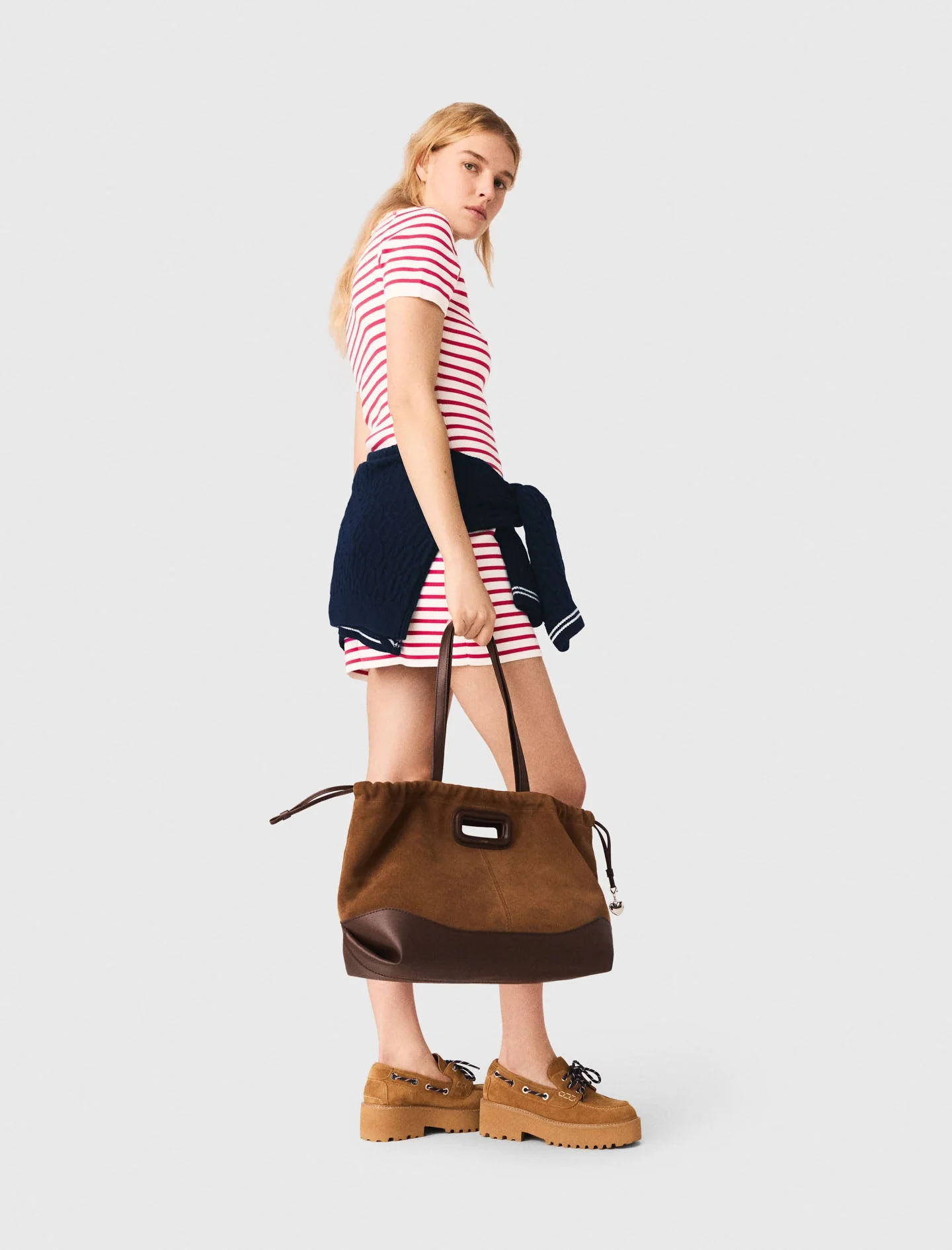 Striped Polo Dress Red - Image 2