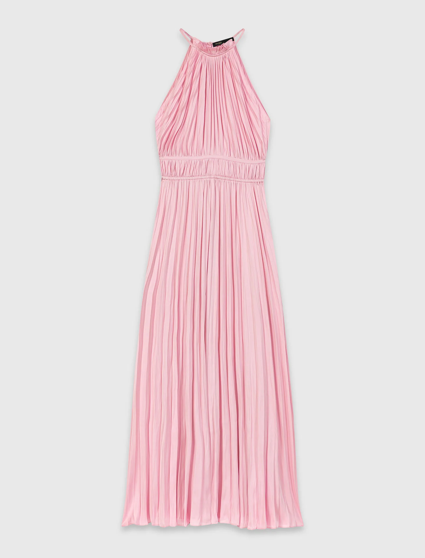 Pleated Maxi Dress Pink - Image 7