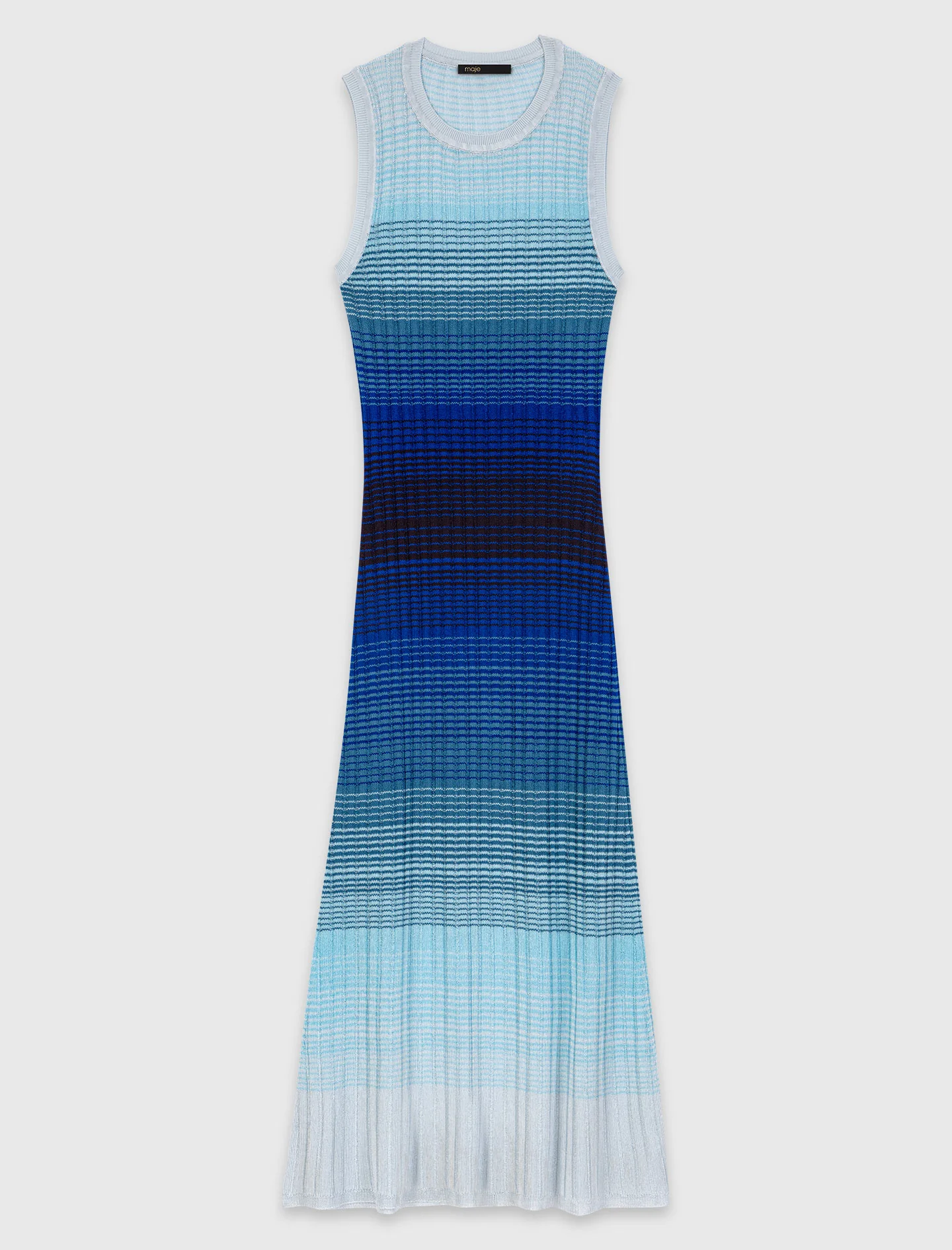 Ombré Knit Maxi Dress Blue - Image 6