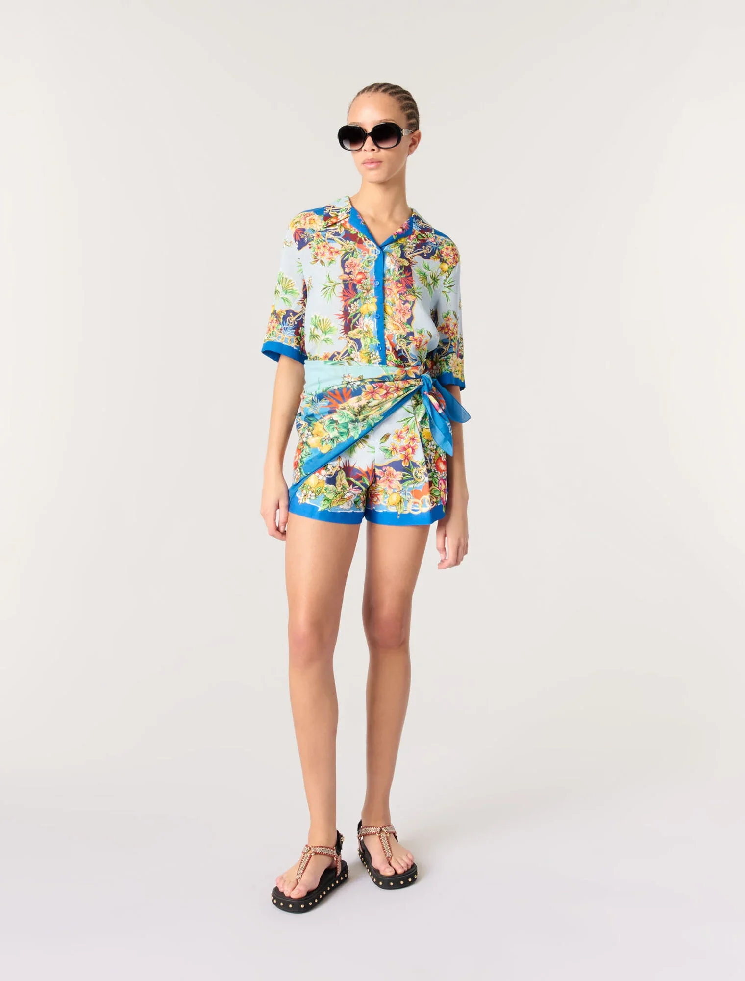 Patterned shorts Multicolor Floral Print