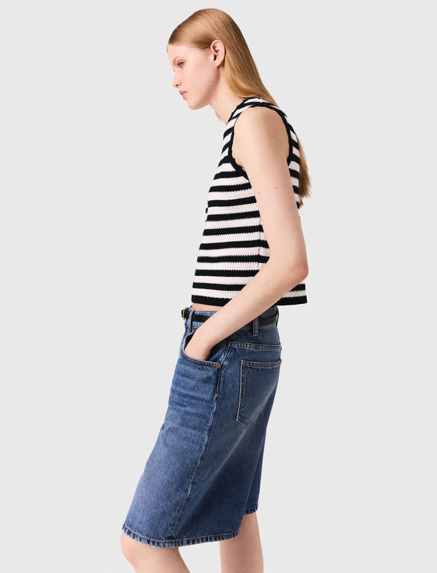 Denim Bermuda shorts Blue - Image 6