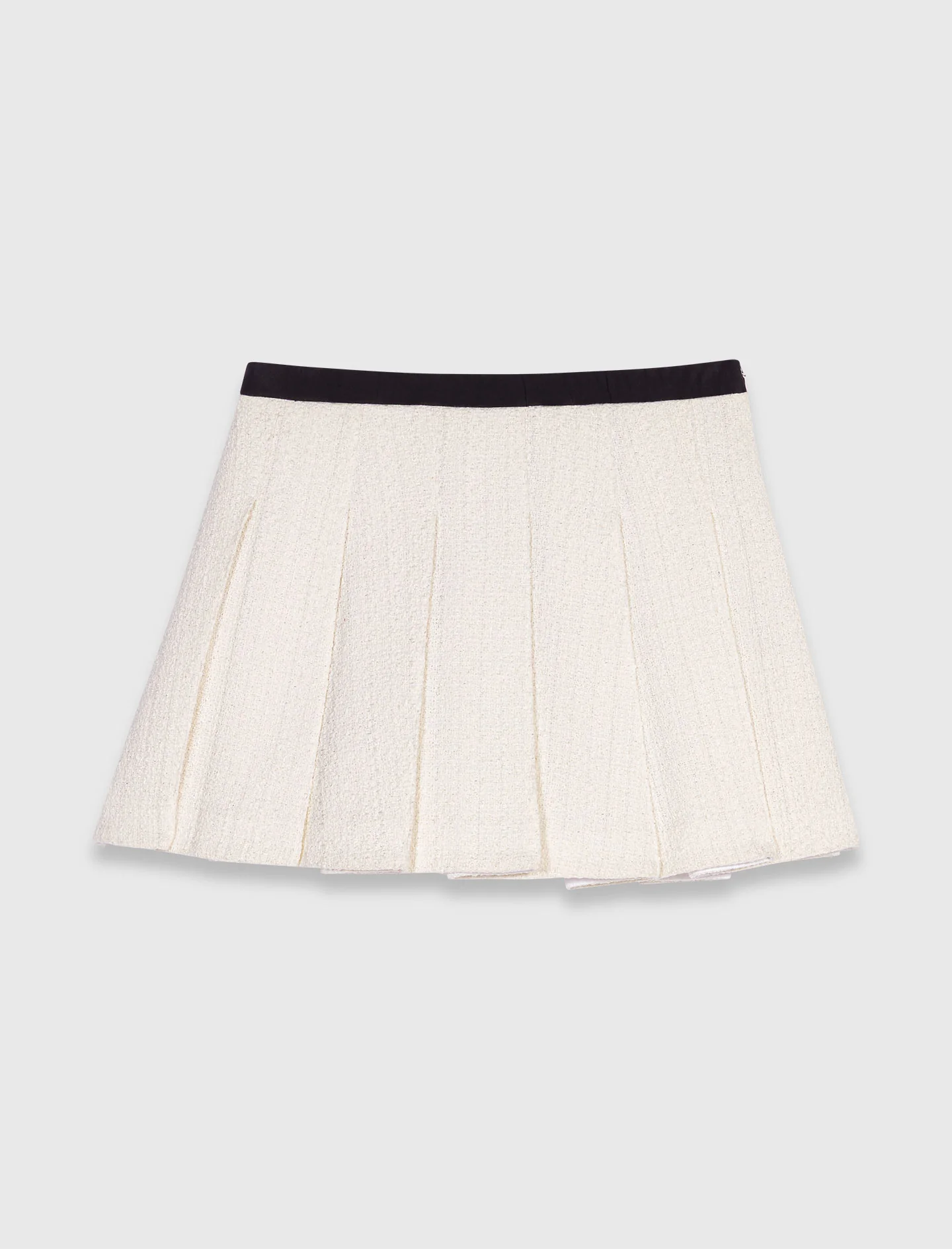 Lurex tweed skort Ecru - Image 6