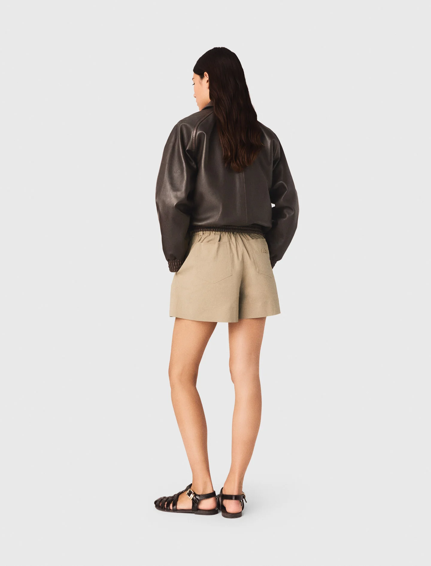 Cotton Shorts Camel - Image 2