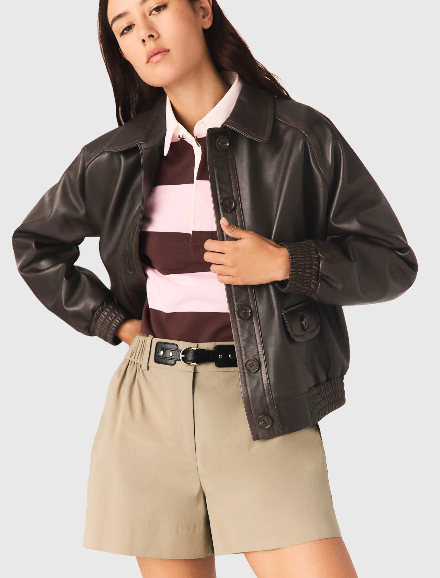 Cotton Shorts Camel - Image 4