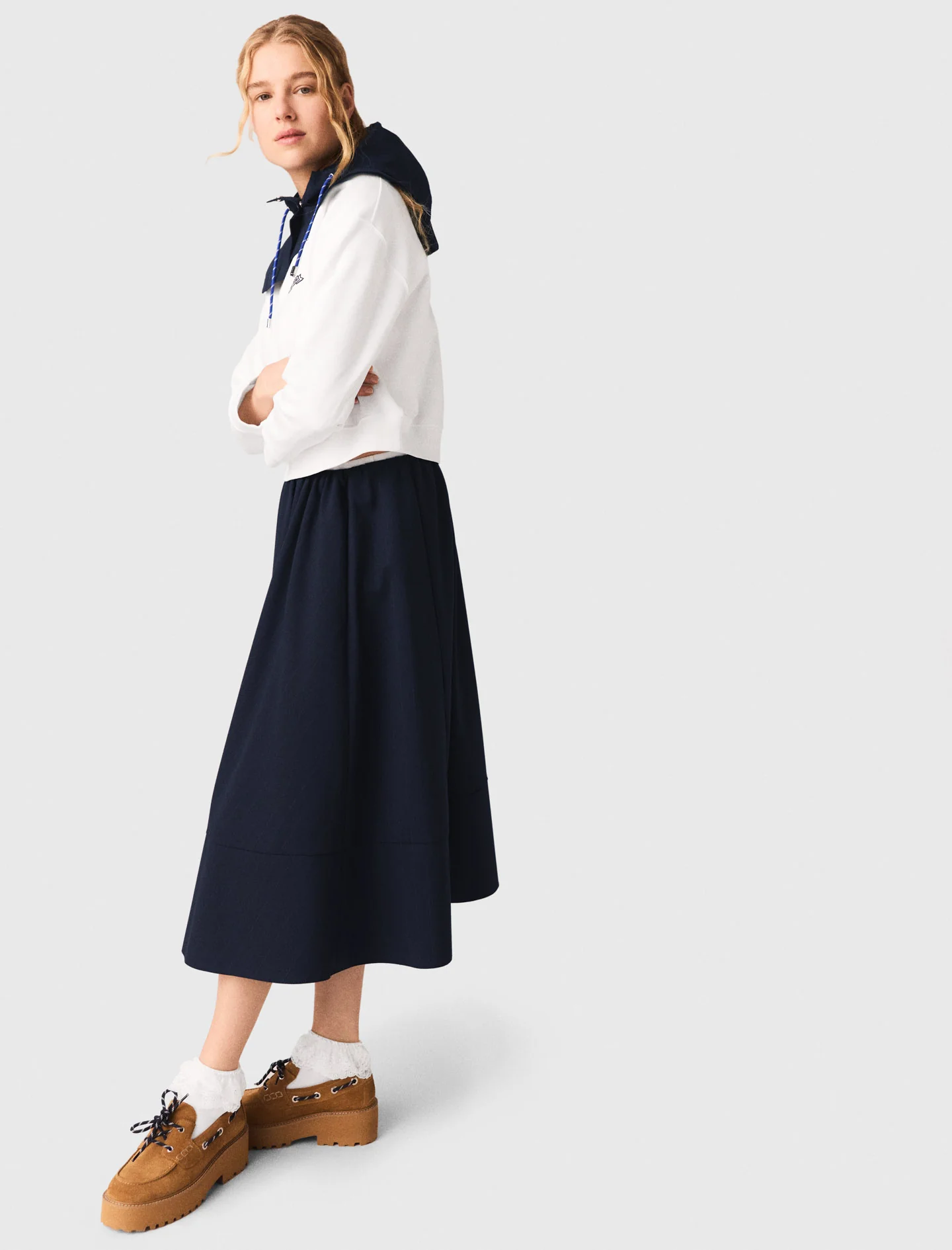 Sailor Print Sweatshirt White - Image 2