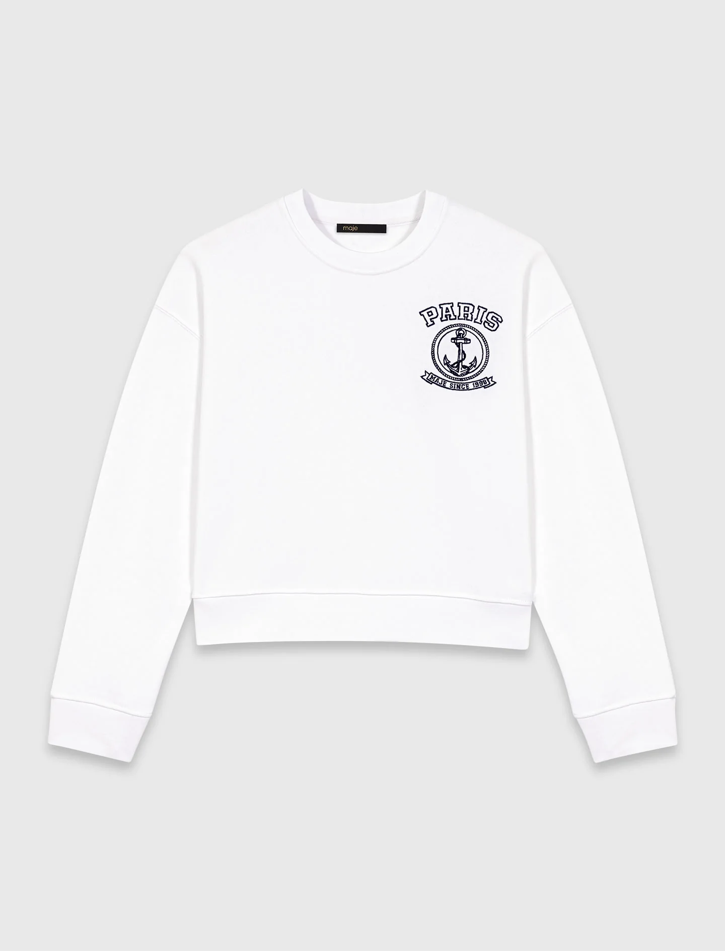 Sailor Print Sweatshirt White - Image 8