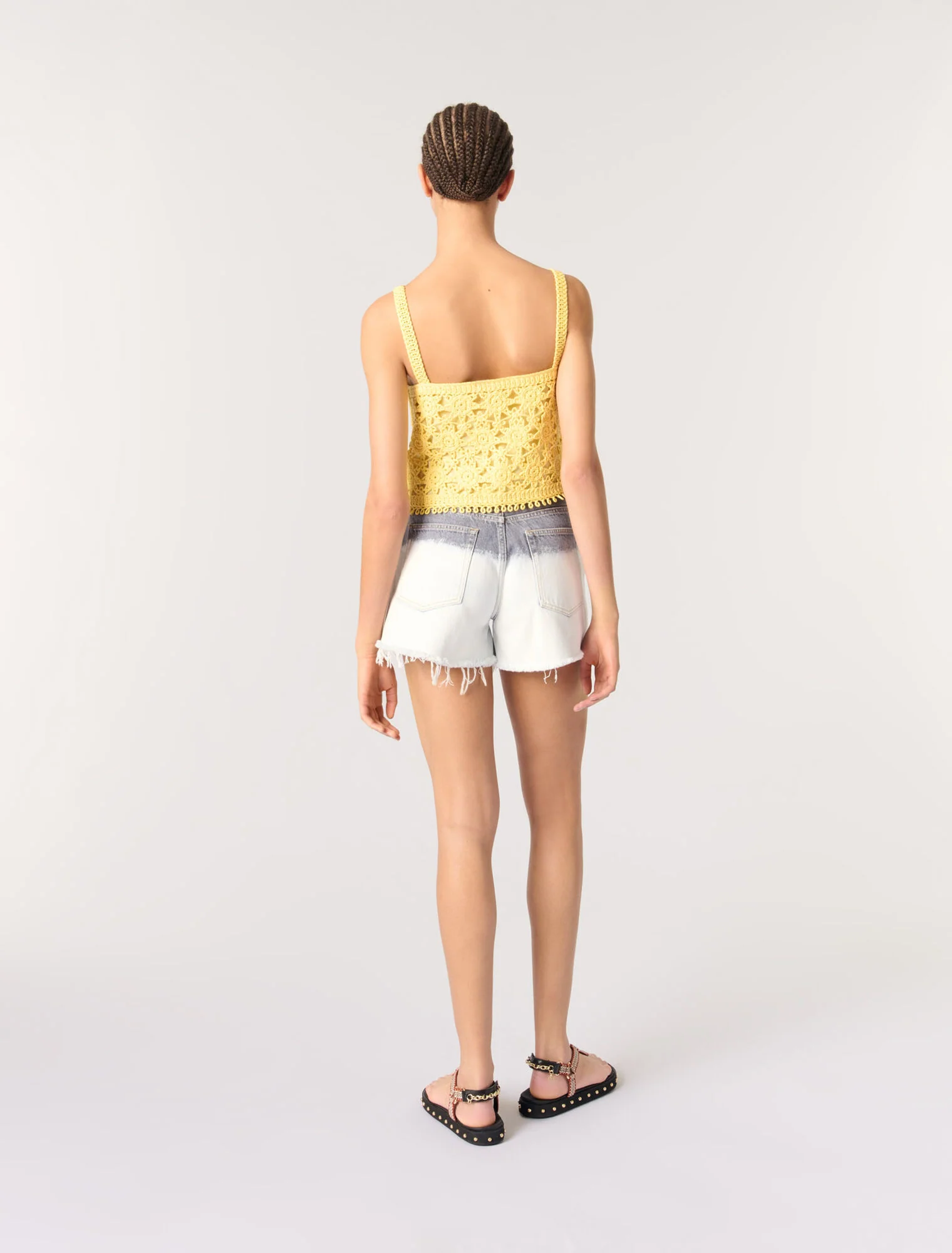 Crochet-knit top Yellow Banana - Image 3