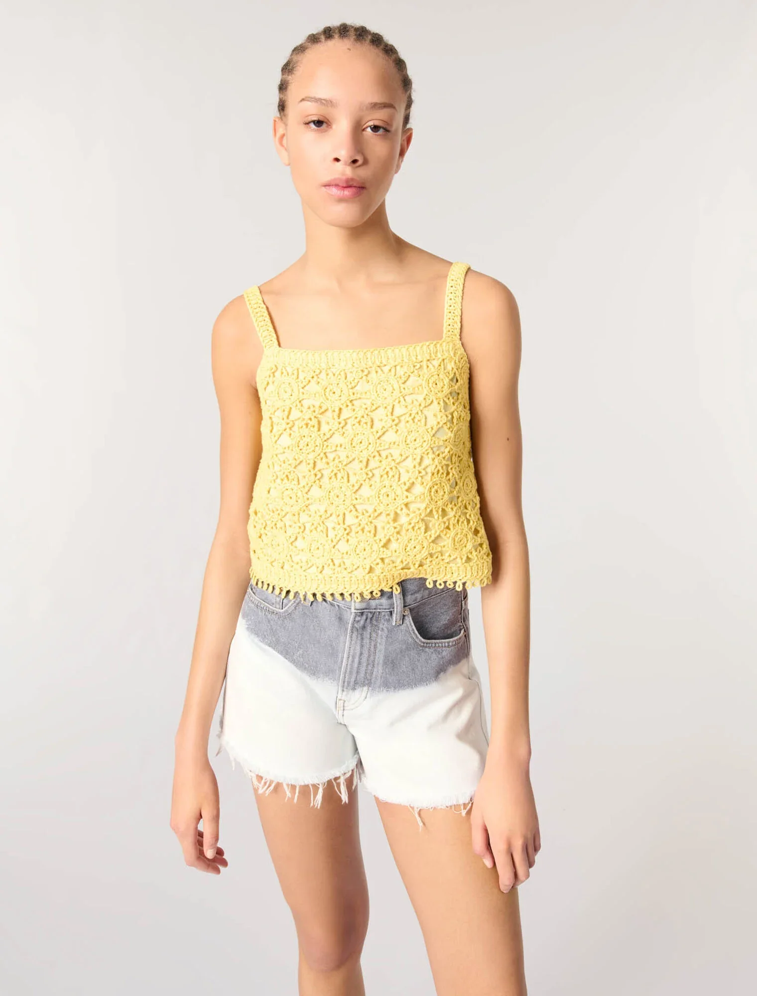 Crochet-knit top Yellow Banana - Image 4