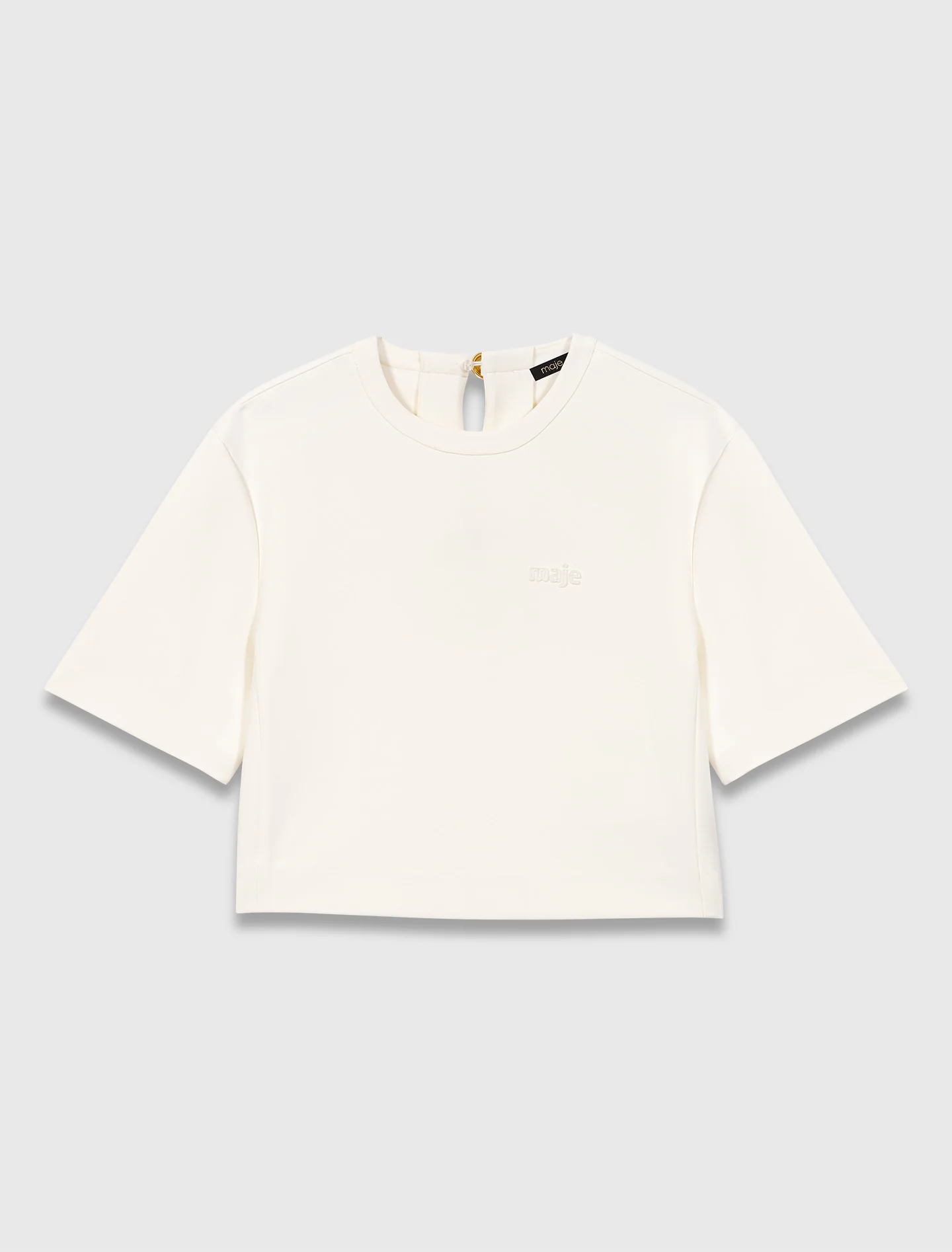Heavy crepe short top White - Image 7