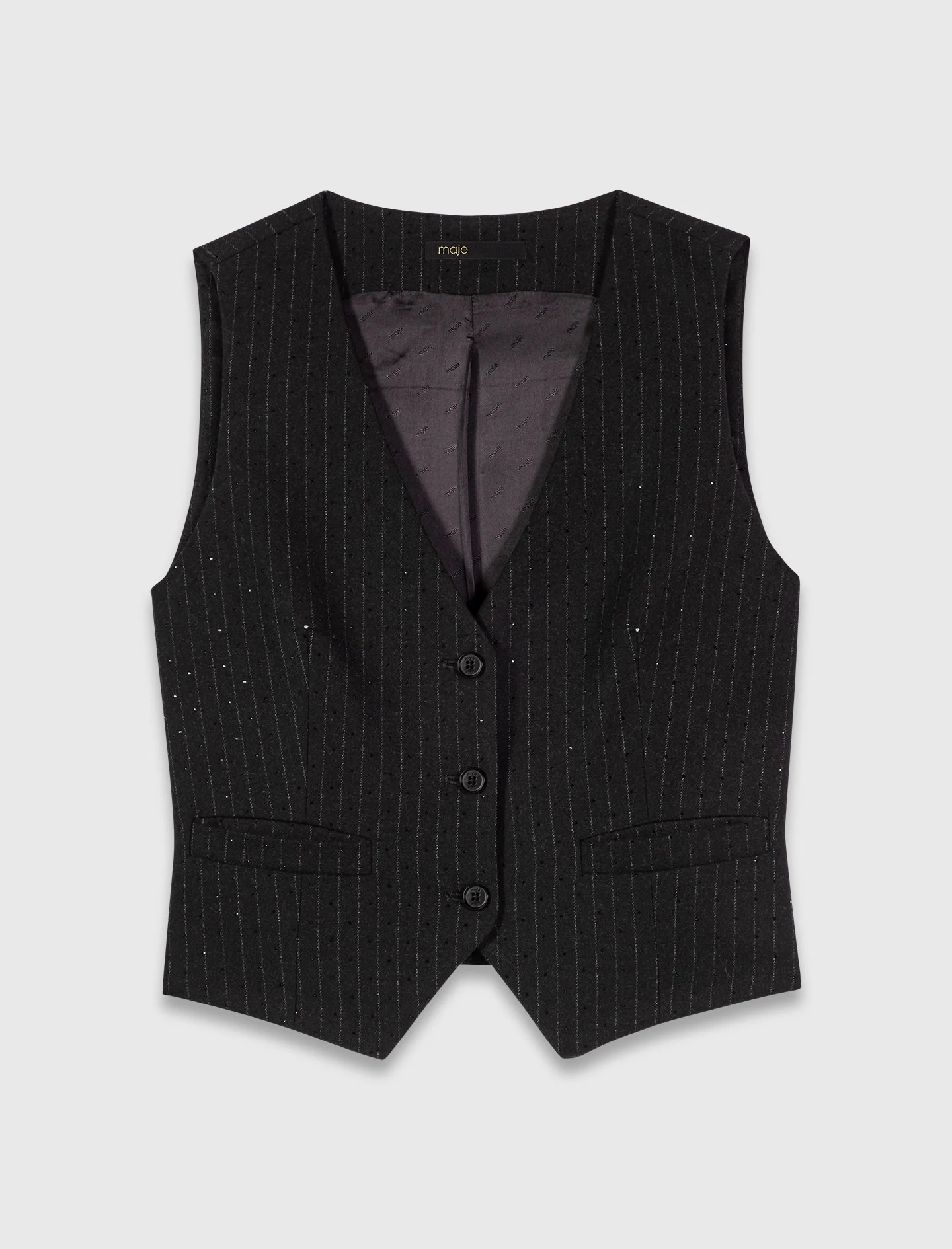 Diamanté tailored jacket Black - Image 10
