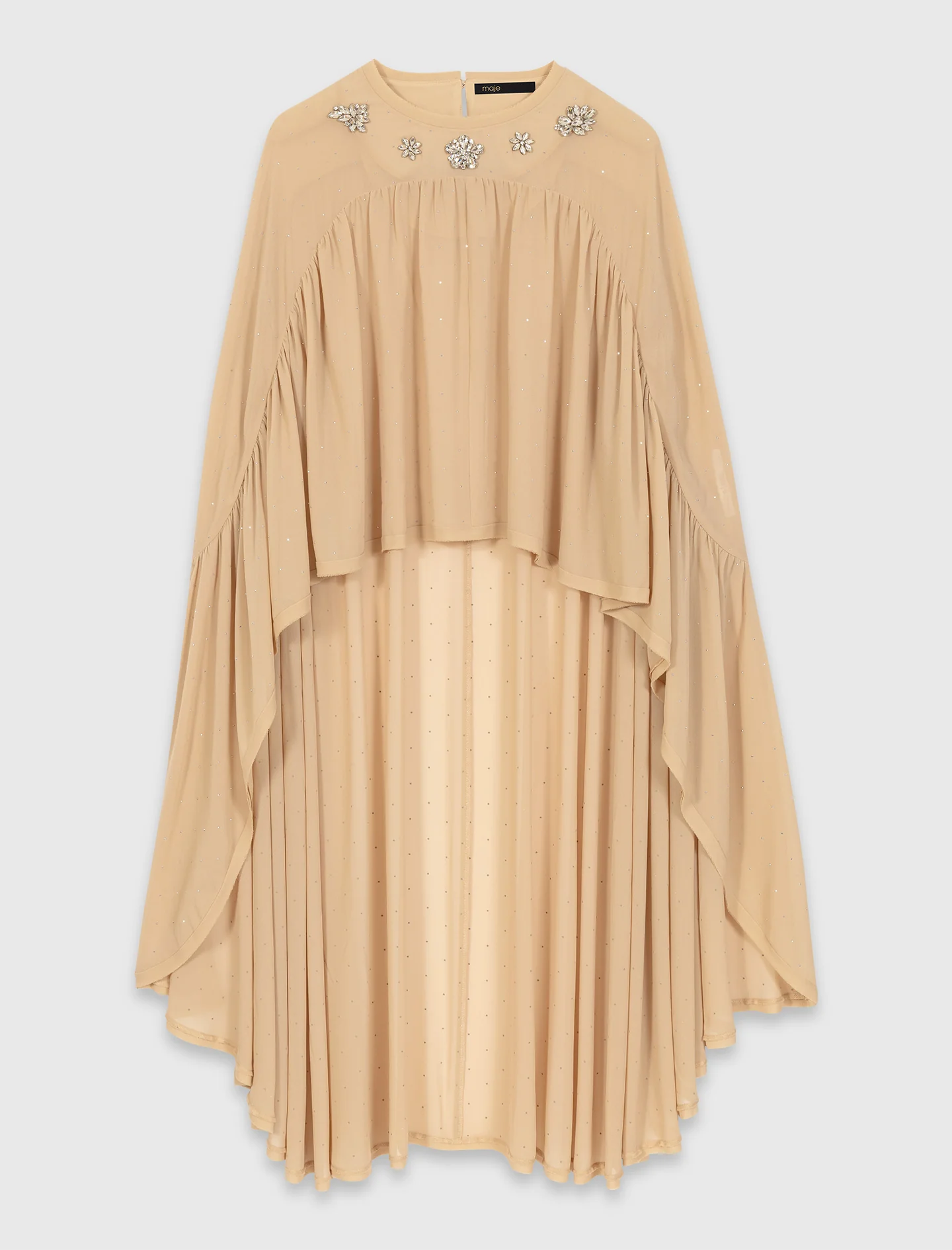 Cape top with jewel collar - Image 7