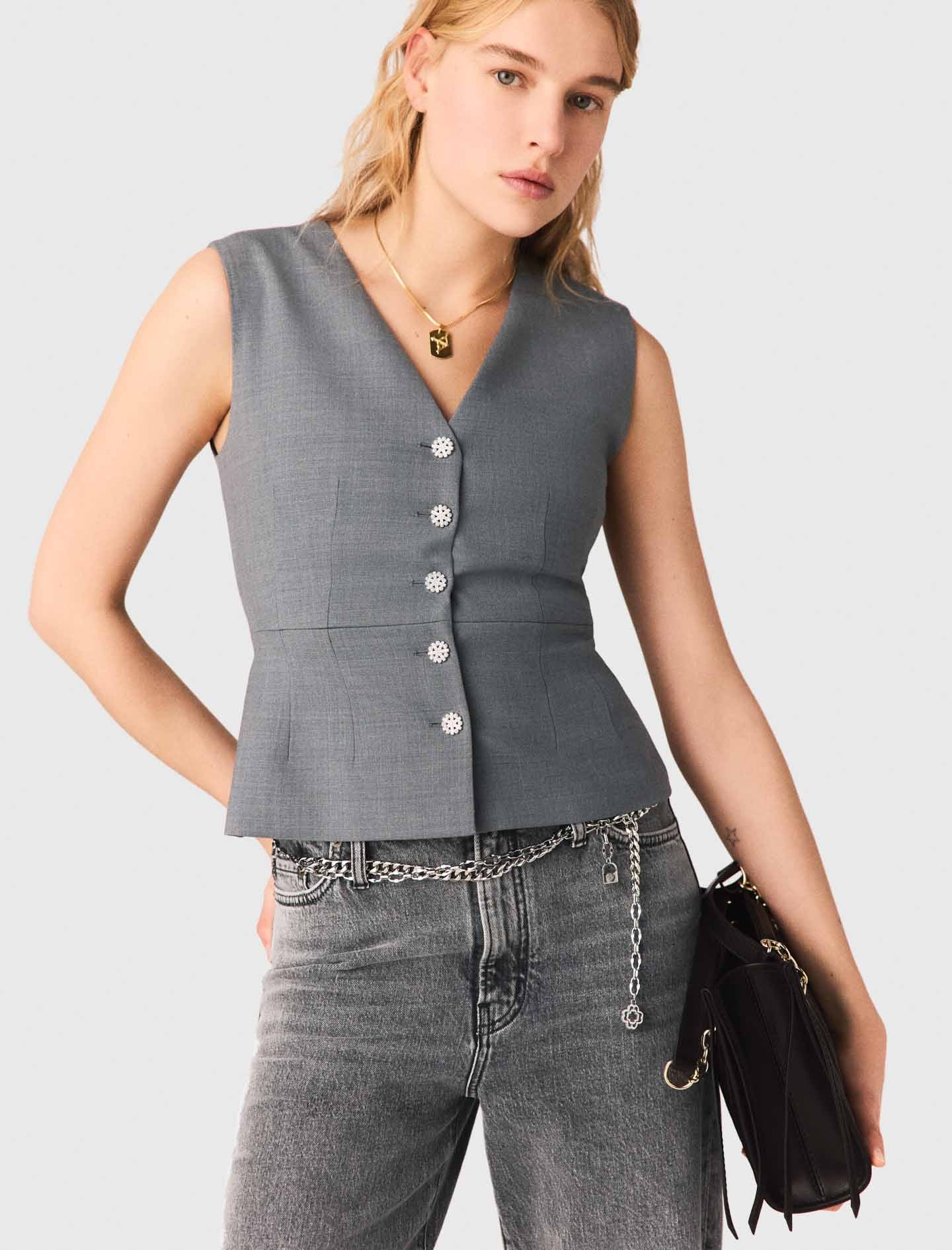 Jewel-button tailored jacket - Image 4