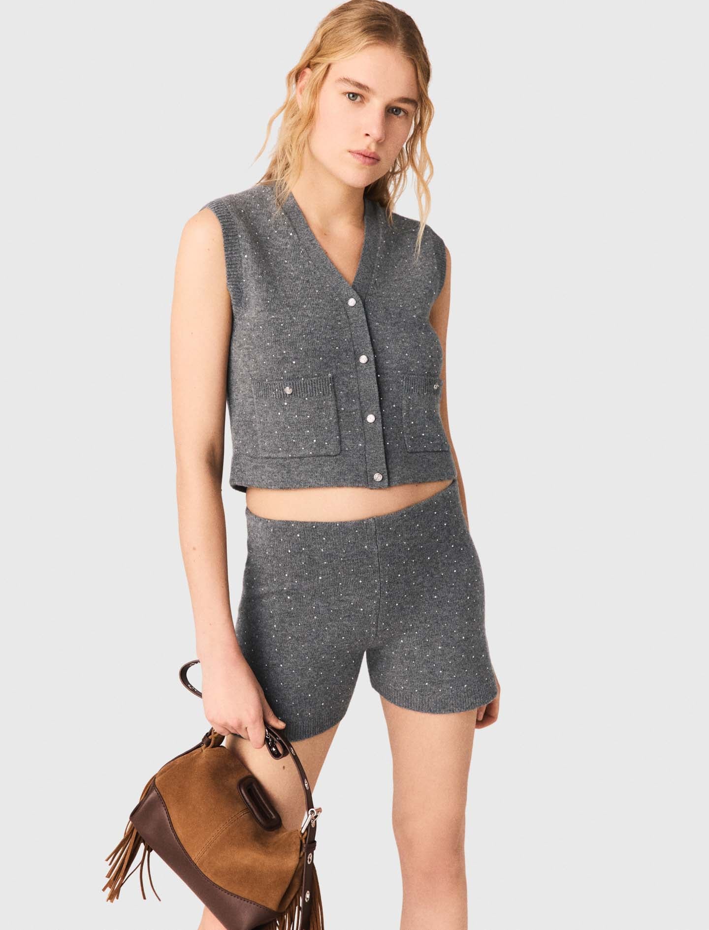 Rhinestone knit top - Image 4