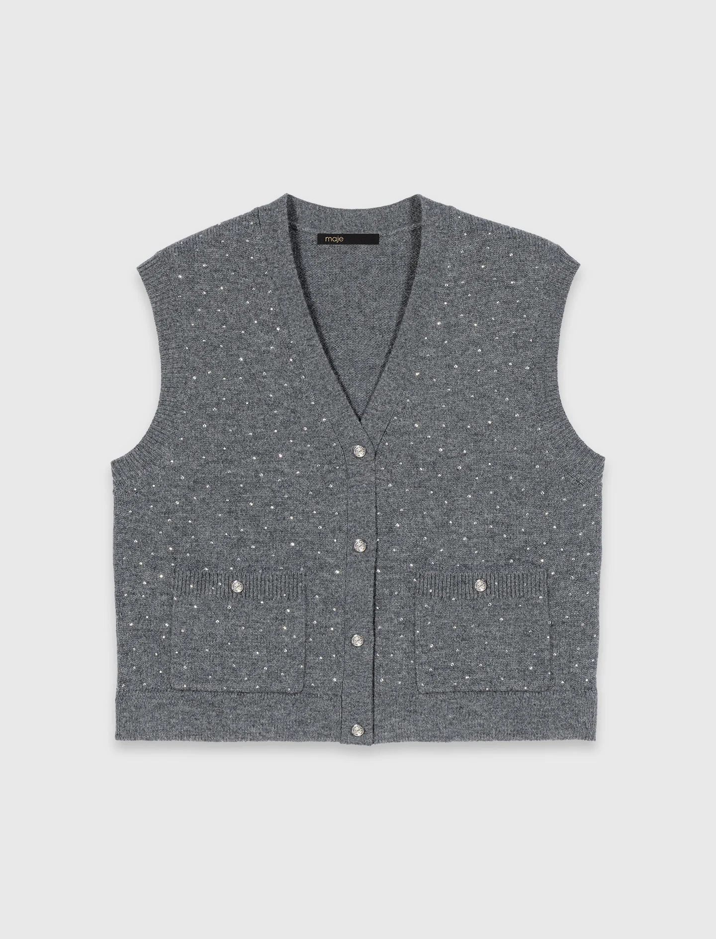 Rhinestone knit top - Image 7
