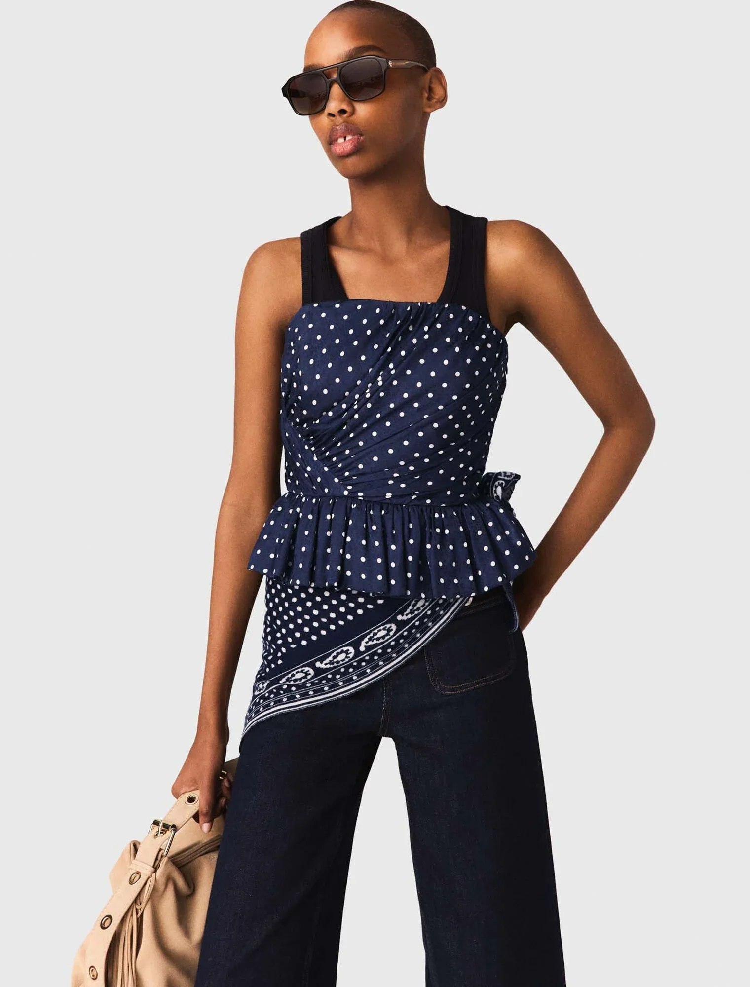 Patterned bustier top - Image 4
