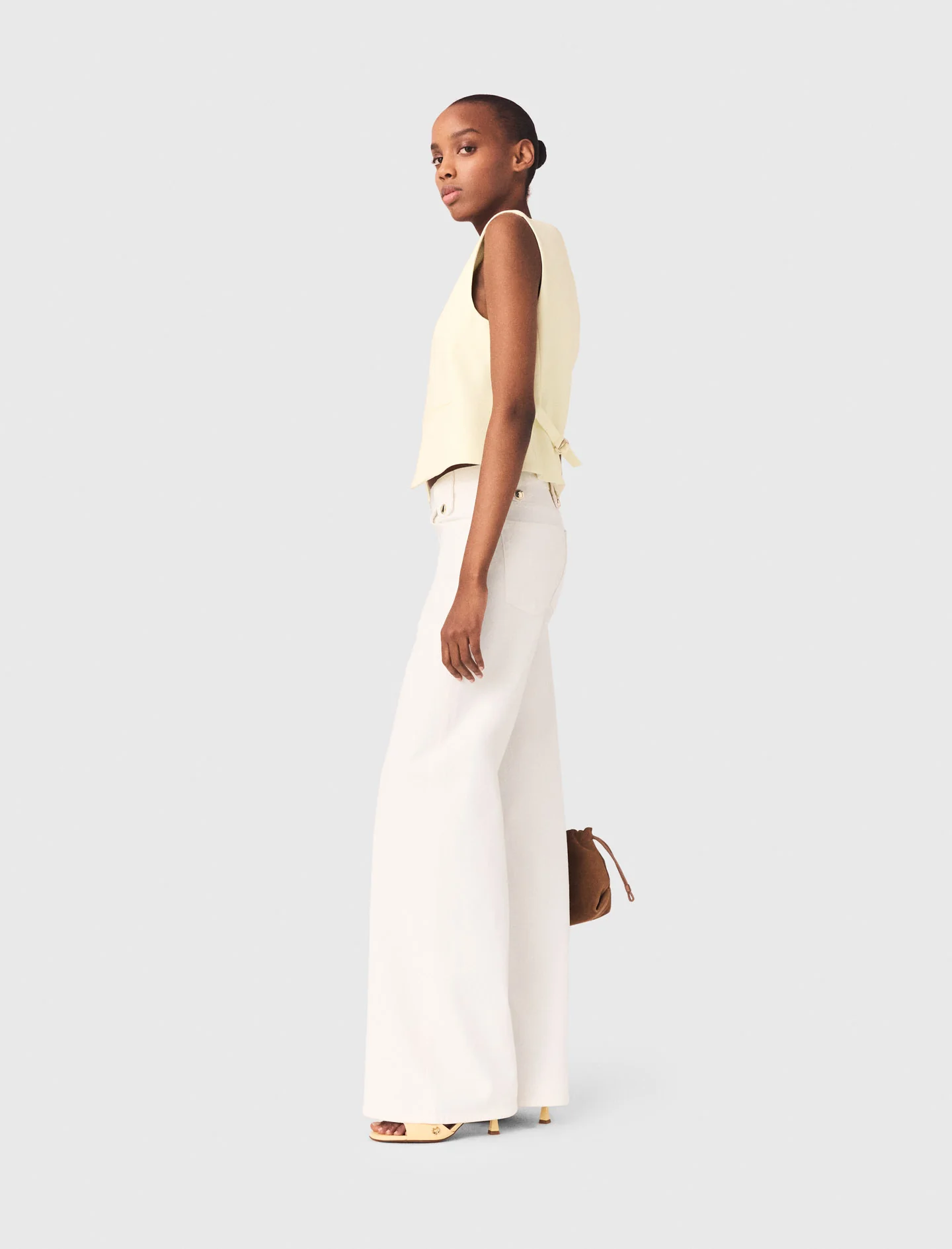 Tailored Jacket Pale Yellow - Image 3