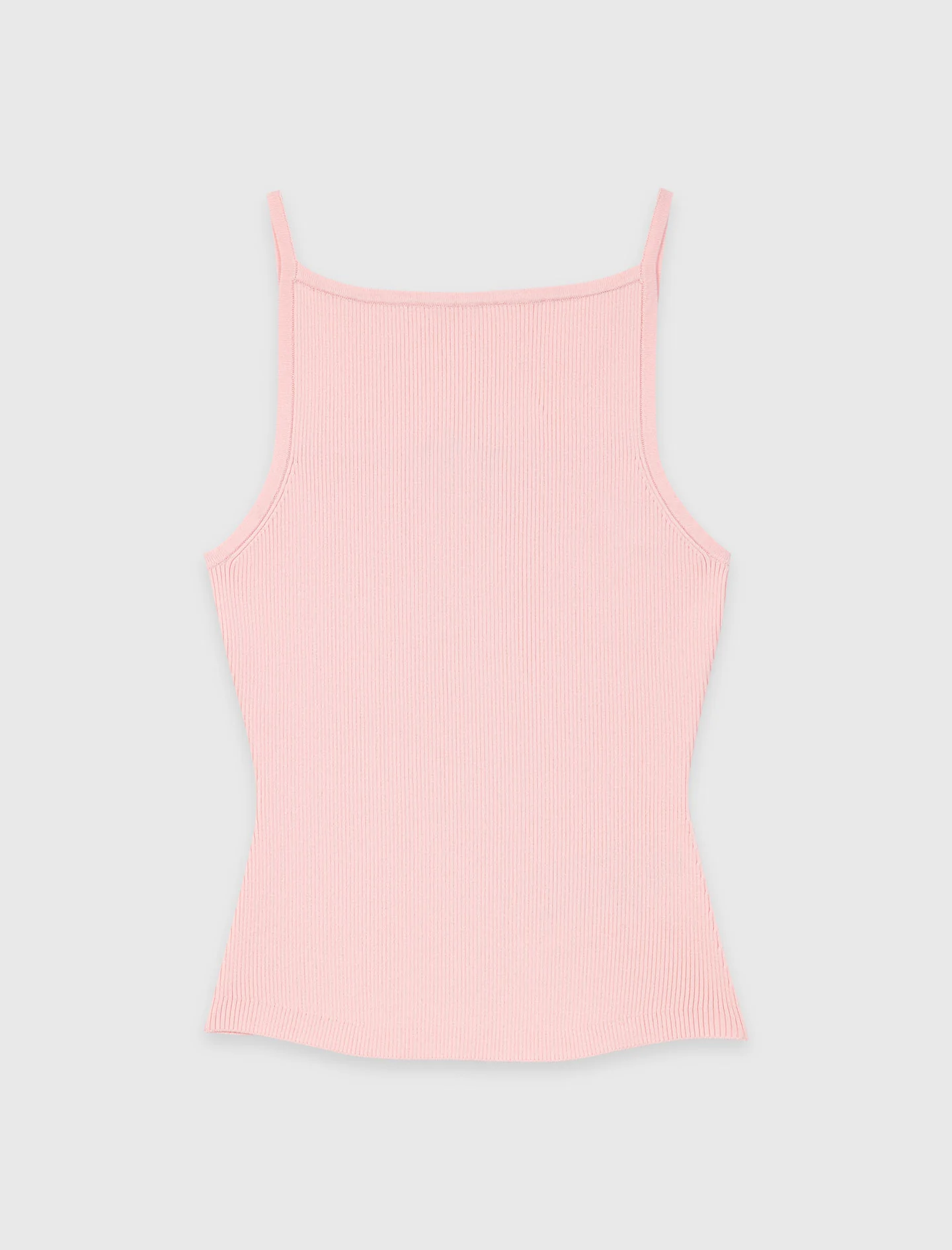 High Straight-Neck Top Pink - Image 9