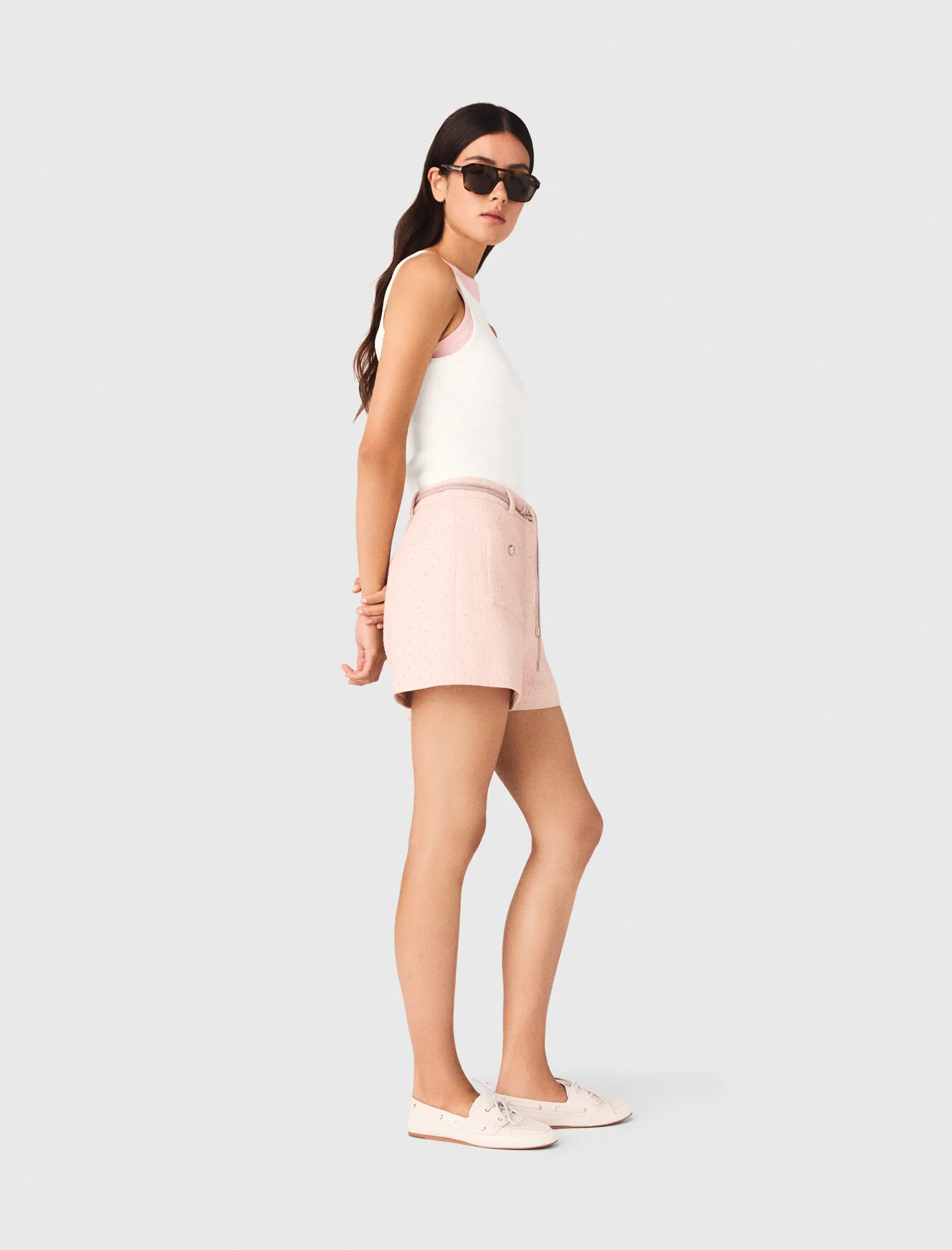 High Straight-Neck Top White - Image 2