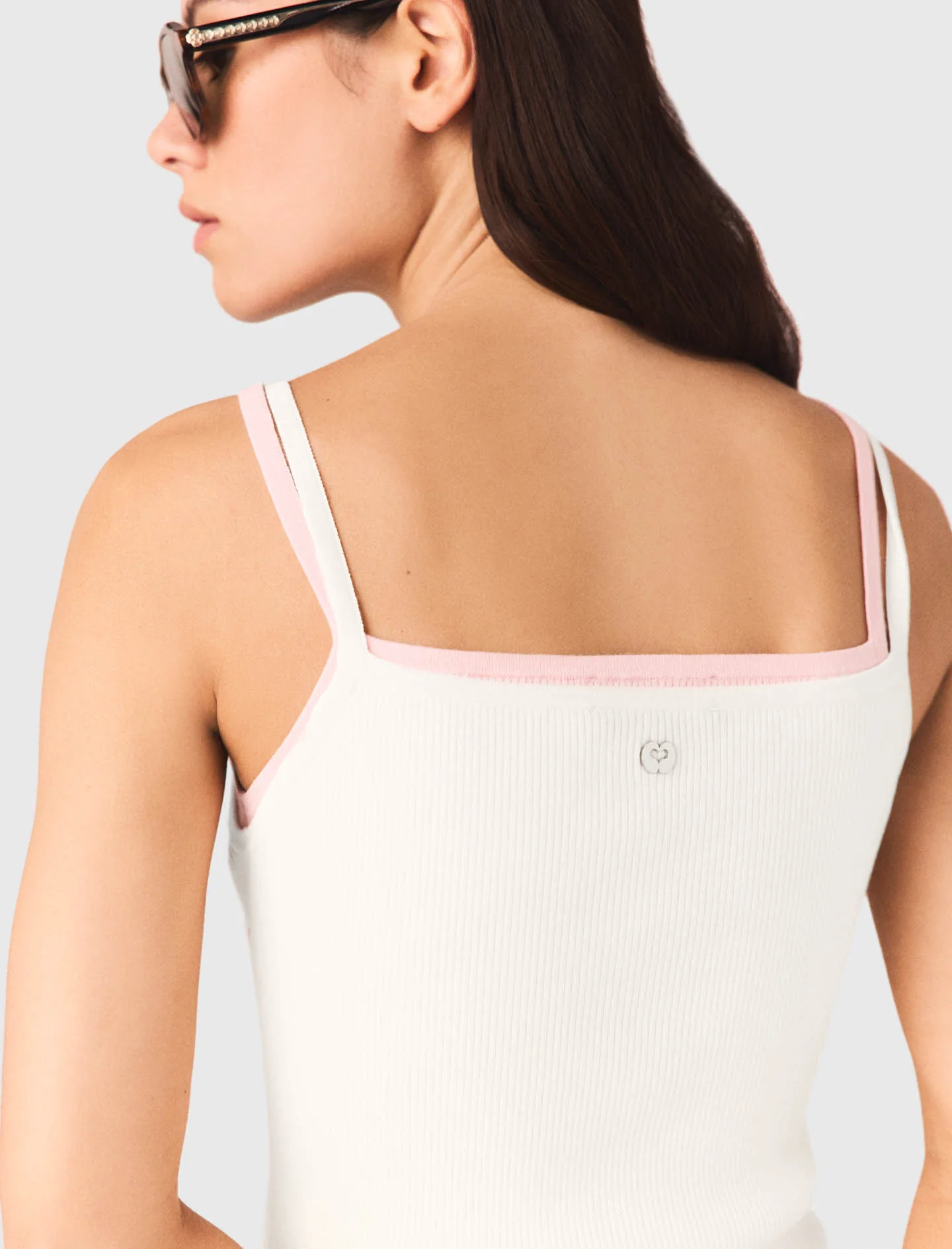 High Straight-Neck Top White - Image 6