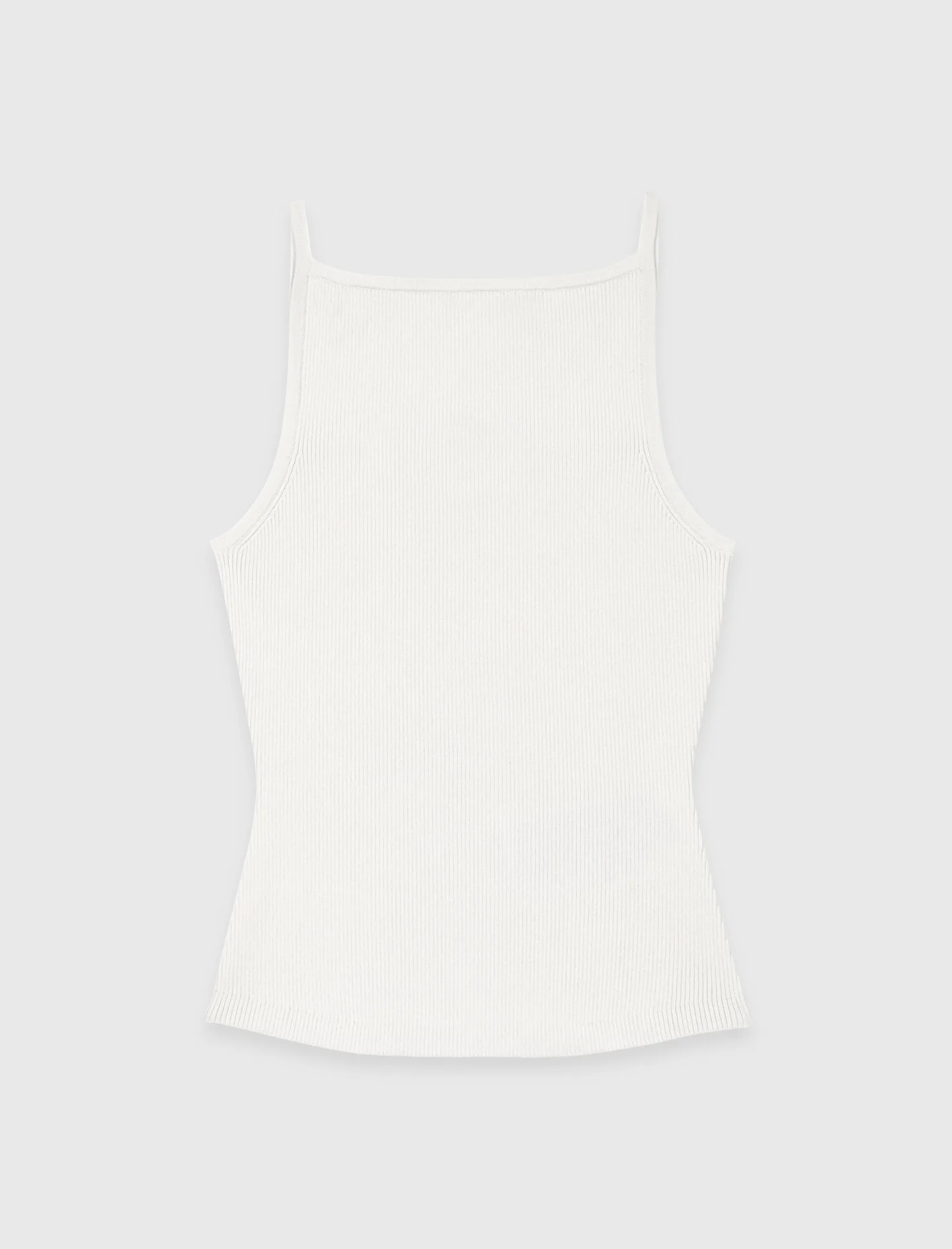 High Straight-Neck Top White - Image 8
