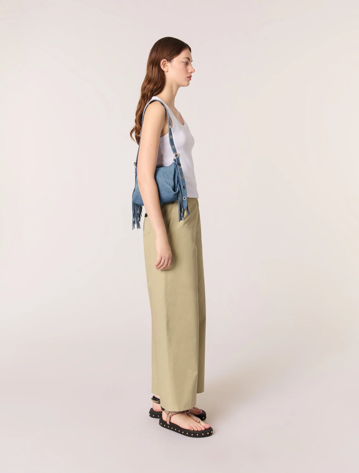 Rib knit tank top White - Image 2