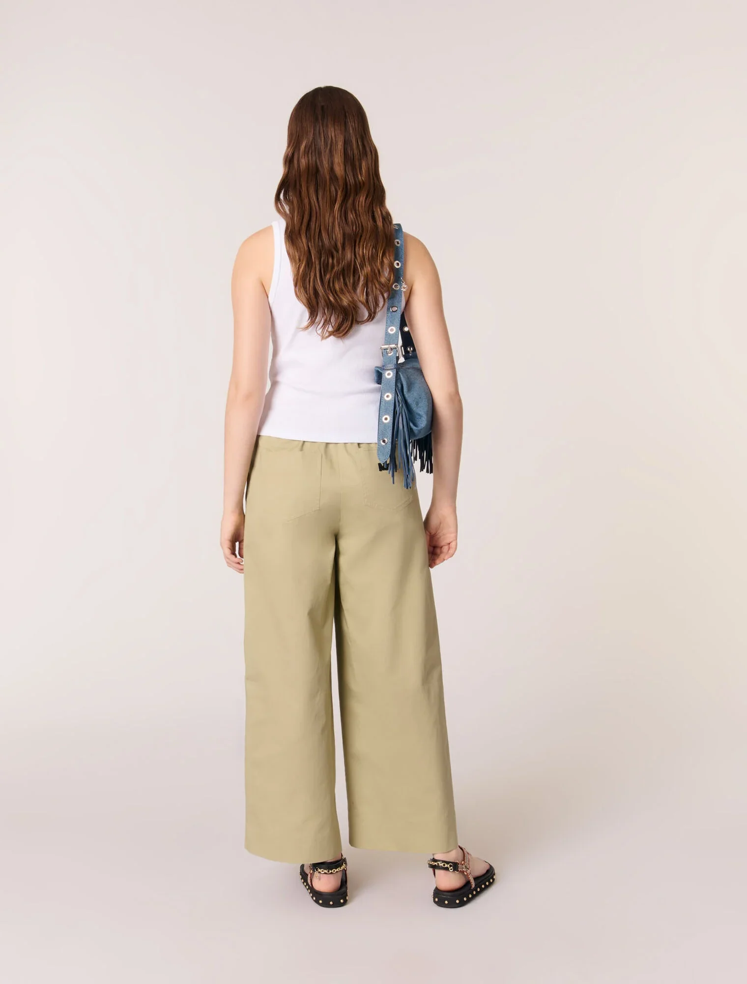 Rib knit tank top White - Image 3