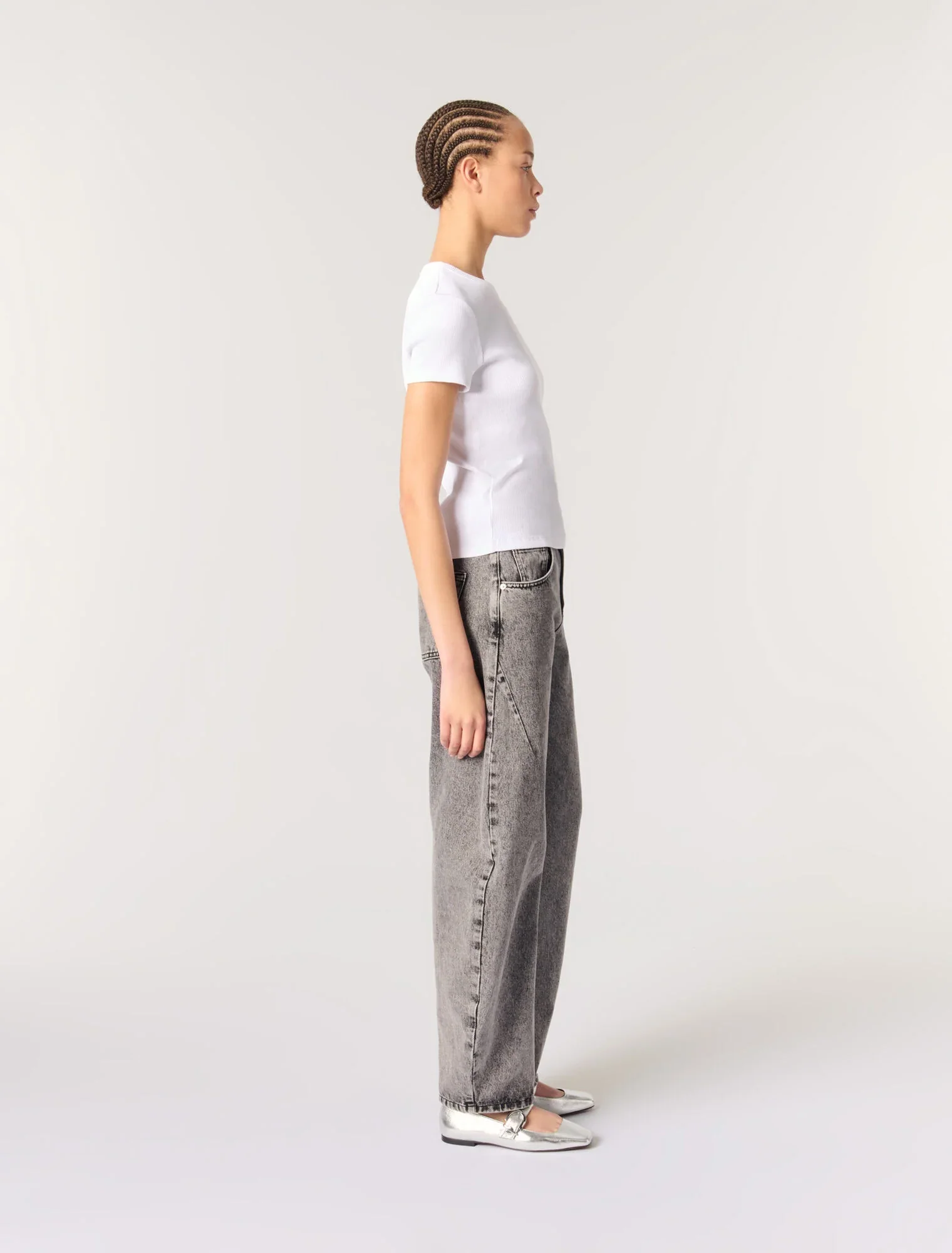 Cotton T-shirt White - Image 2