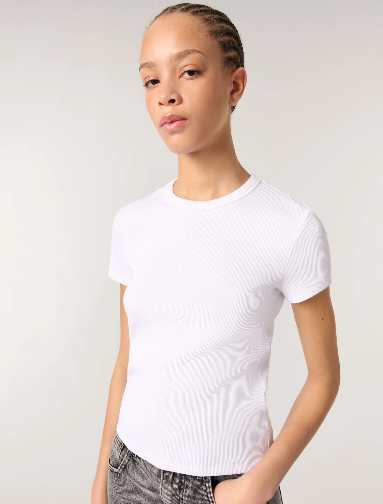 Cotton T-shirt White - Image 5