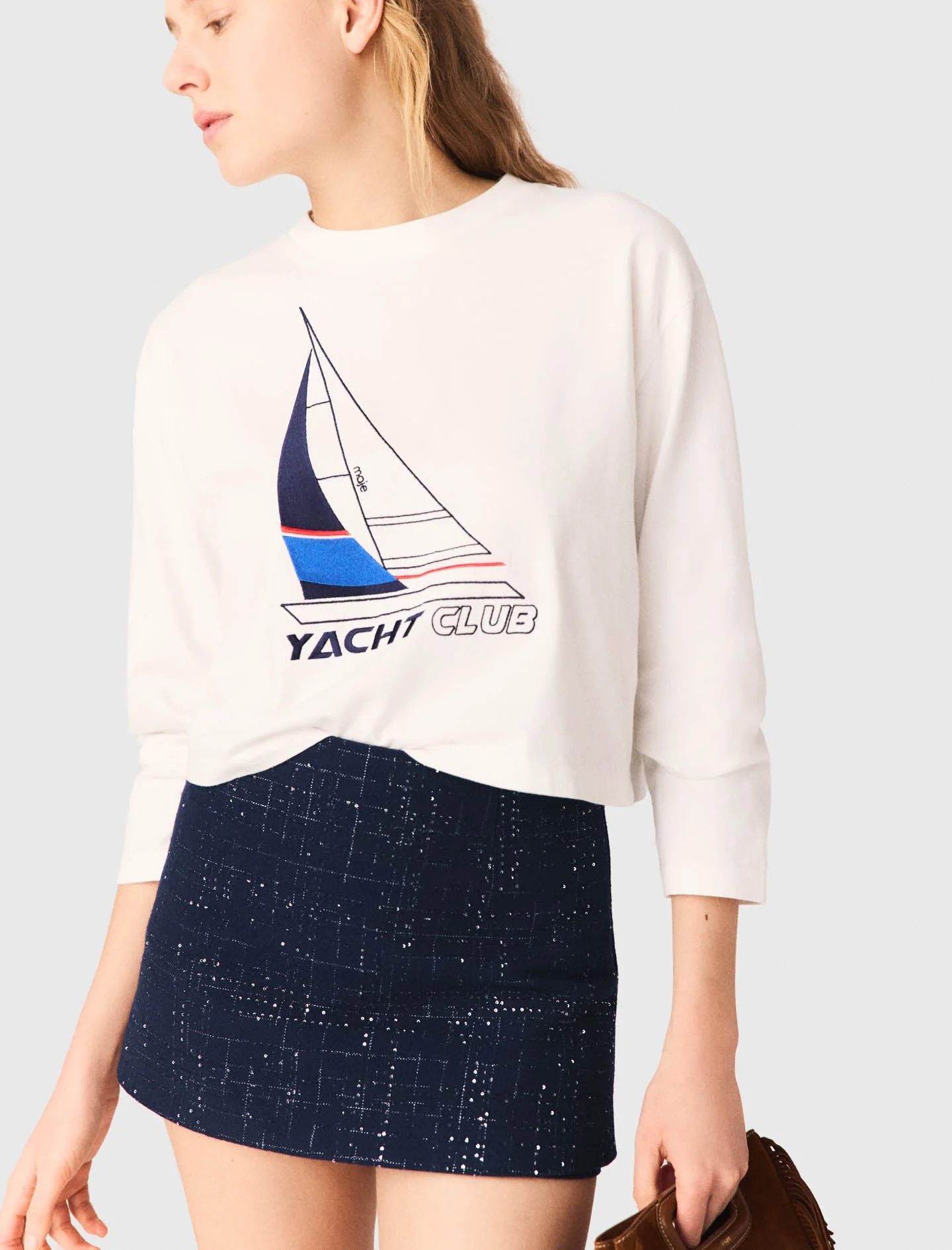Boat Print T-Shirt White - Image 5